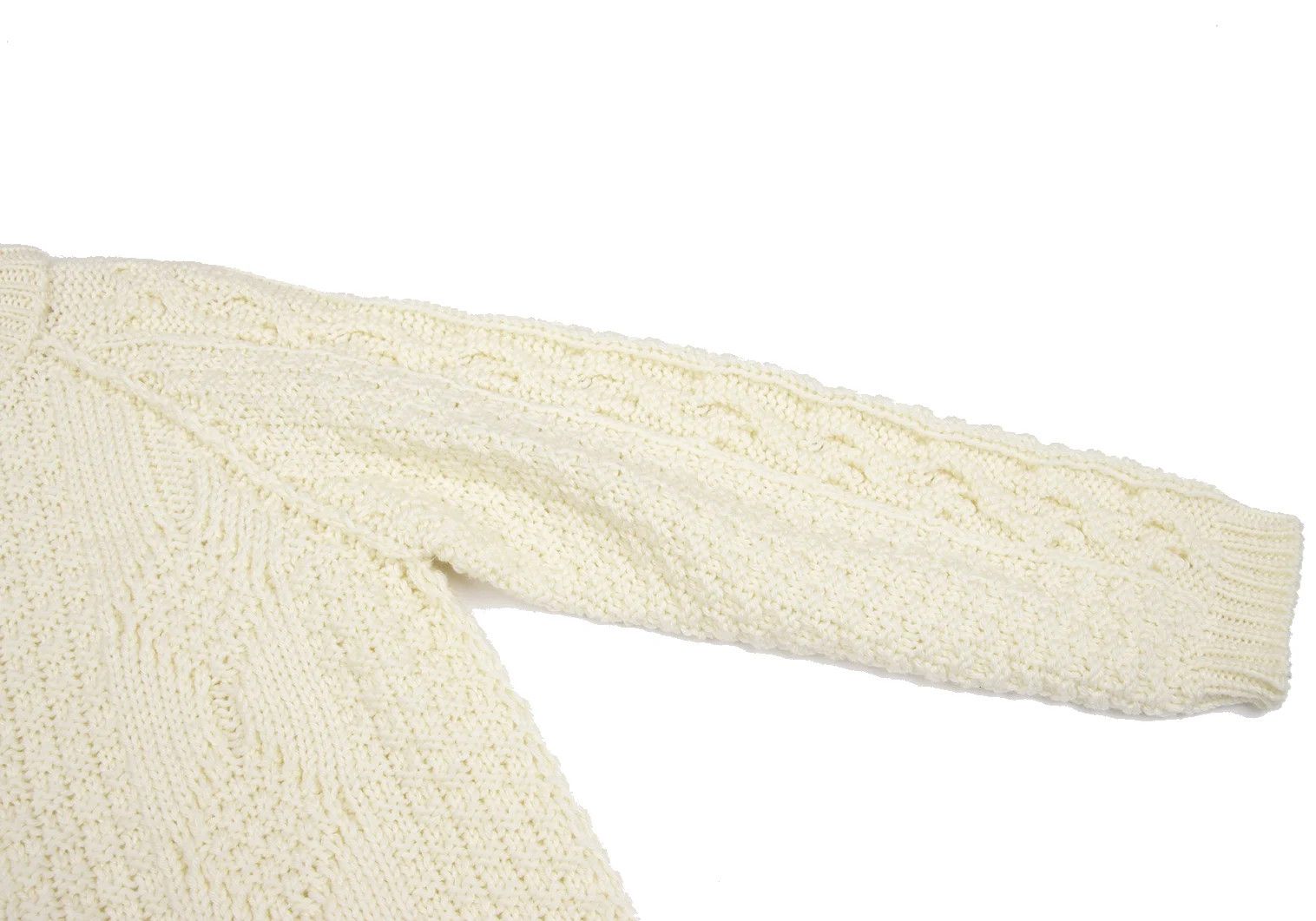 Maison Margiela Chunky Cable Knit Sweater in Cream, Size S Size US S / EU 44-46 / 1 - 4 Thumbnail
