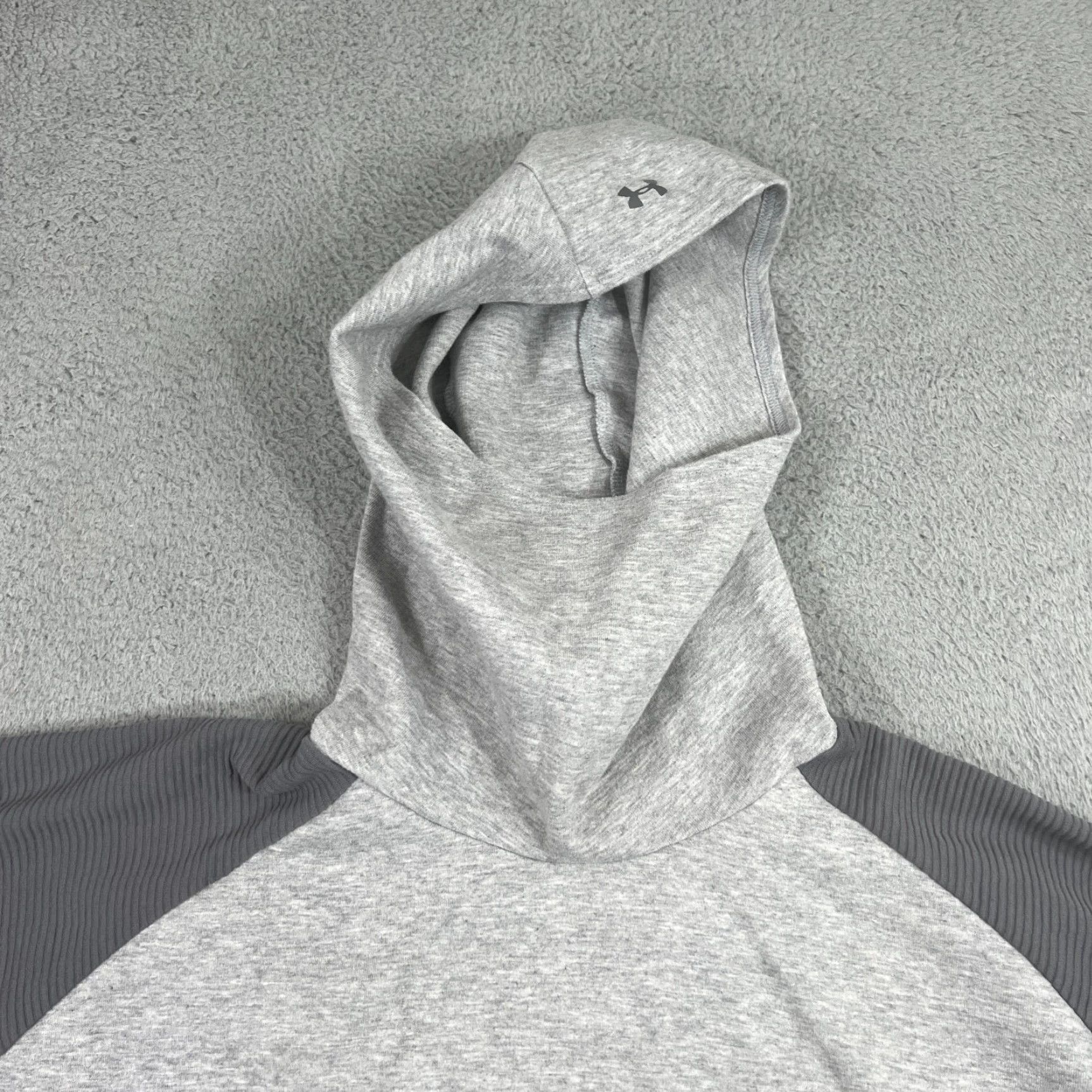 Under Armour Under Armour Hoodie Women S Oversized Project Rock Doubleknit Gray Logo Hooded Pullover Womens Size S / US 4 / IT 40 - 5 Thumbnail
