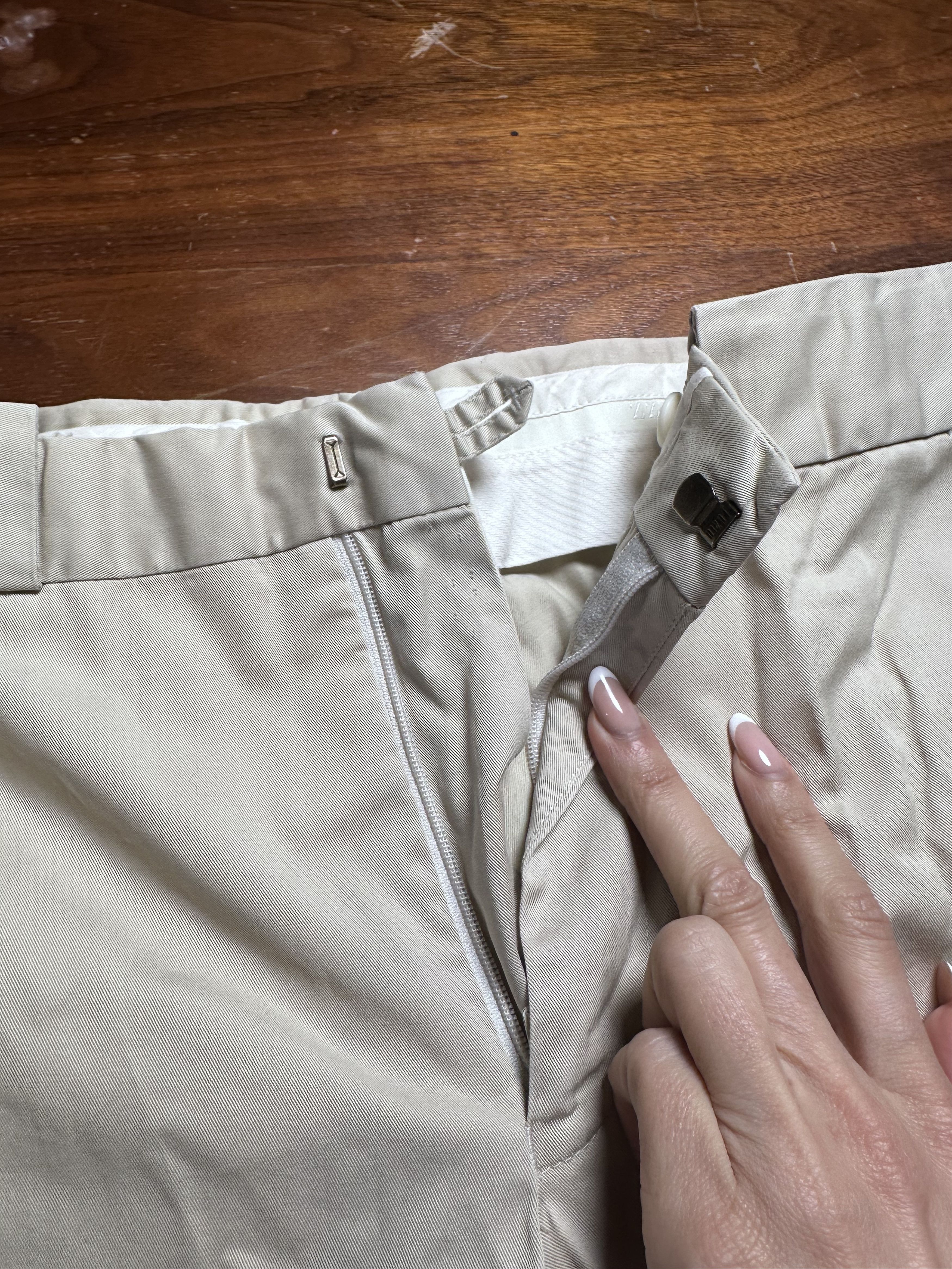 Z Zegna Z Zegna Narrow Fit Khaki Chino Trousers Pants Size US 40 / EU 56 - 2 Thumbnail