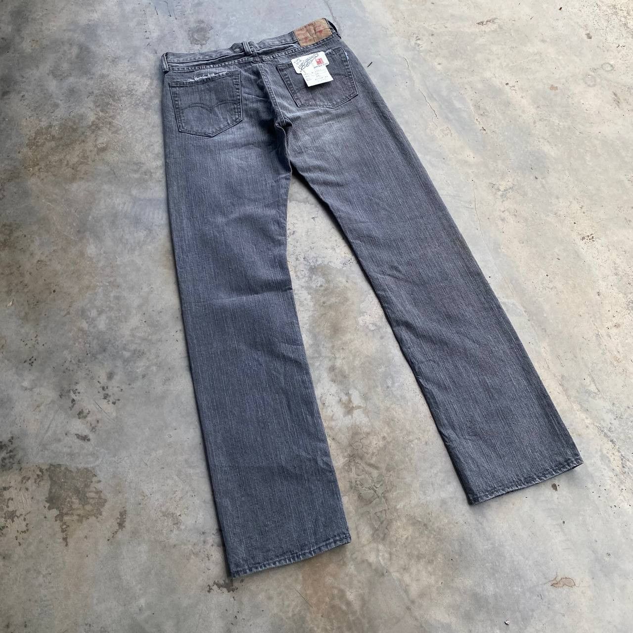 Japan Blue × Studio D'Artisan VINTAGE S.DARTISAN DEADSTOCK DISTRESSED GREY FADED BLACK Size US 31 - 12 Thumbnail