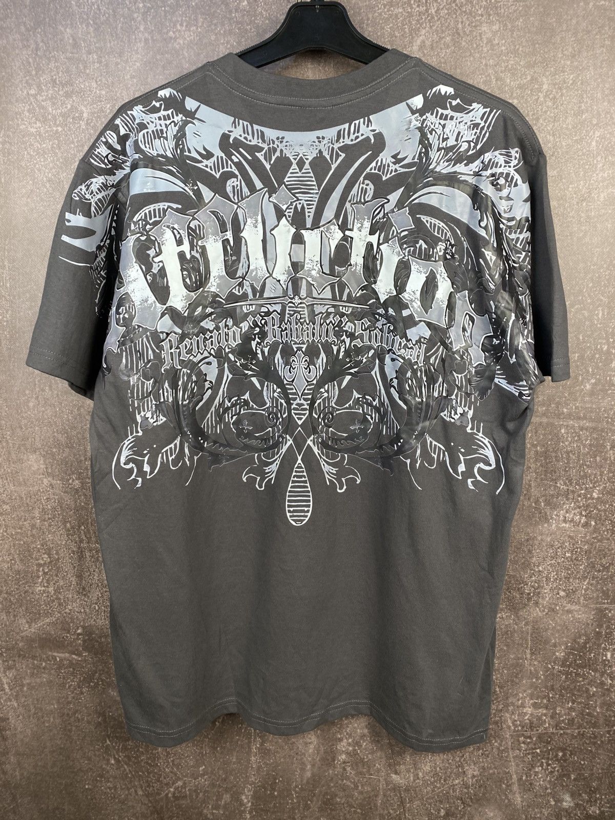 Affliction Vintage Y2K Affliction Shirt Cyber Grunge Emo Skater White Size US L / EU 52-54 / 3 - 1 Thumbnail
