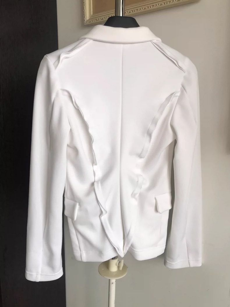 Comme des Garcons Comme Des Garcons Milky white pleated deconstructed suit Size XS / US 0-2 / IT 36-38 - 2 Thumbnail