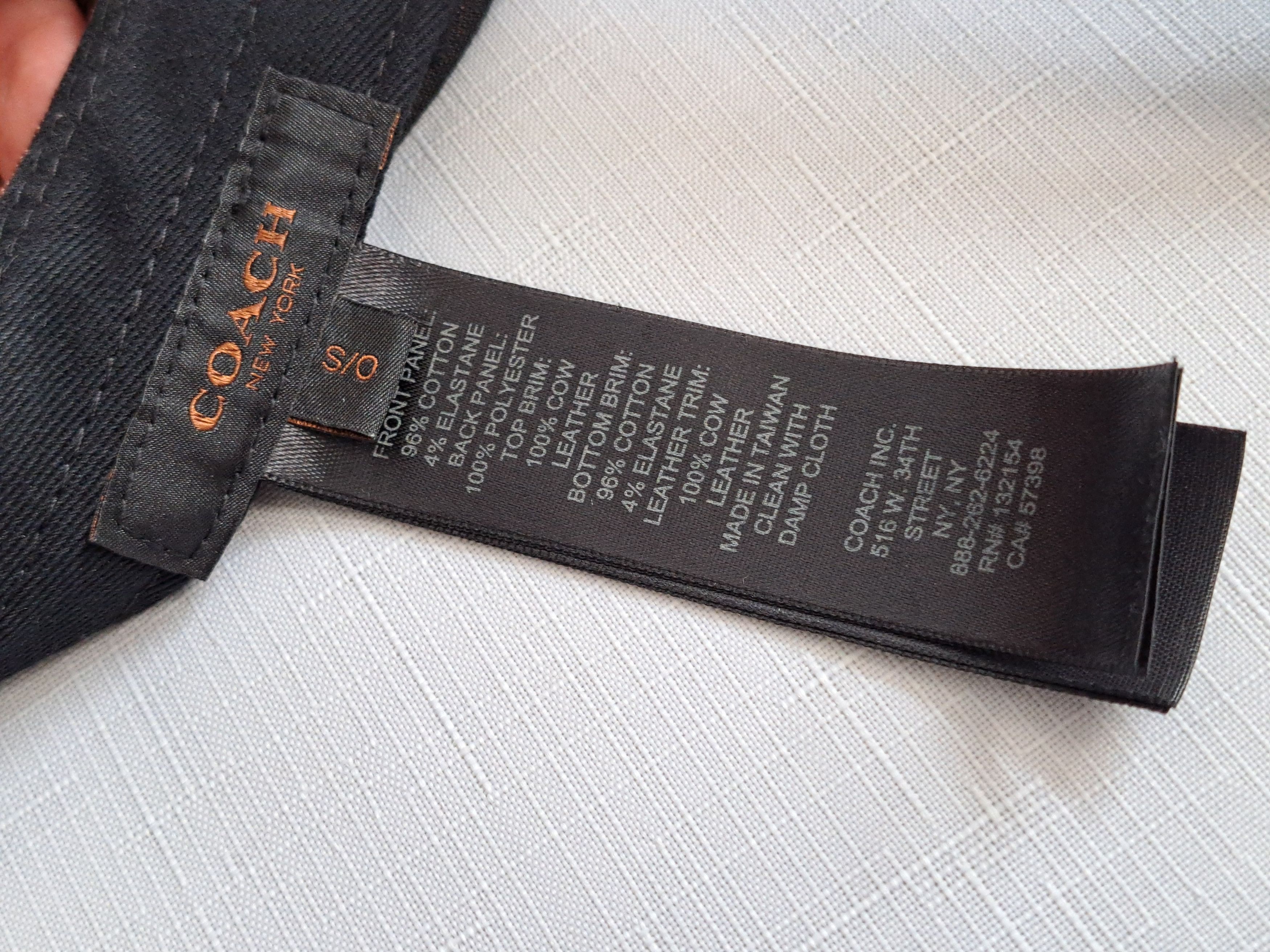 Coach Coach hat/cap with leather details. Size ONE SIZE - 20 Thumbnail