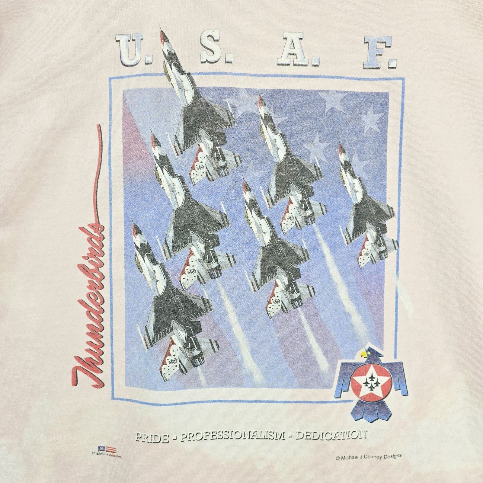 Other Vintage Air Force Thunderbirds USAF Shirt XL Bleached Stains Size US XL / EU 56 / 4 - 10 Thumbnail