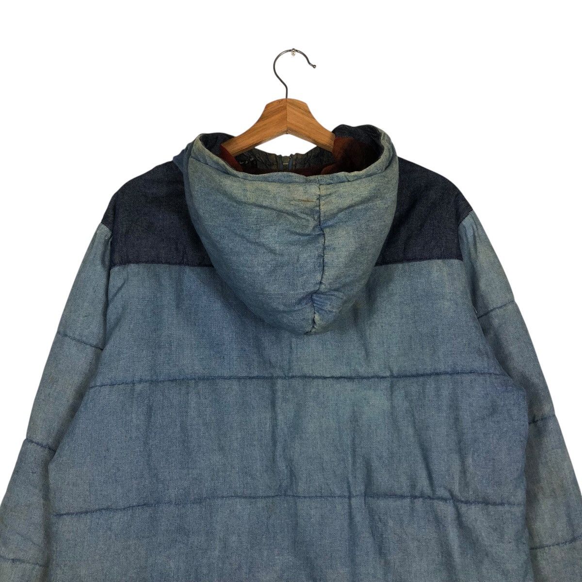 Blue Blue Japan 📌Vintage Denim Chore Biker Jacket Roky Indigo Zipper Size US L / EU 52-54 / 3 - 10 Thumbnail