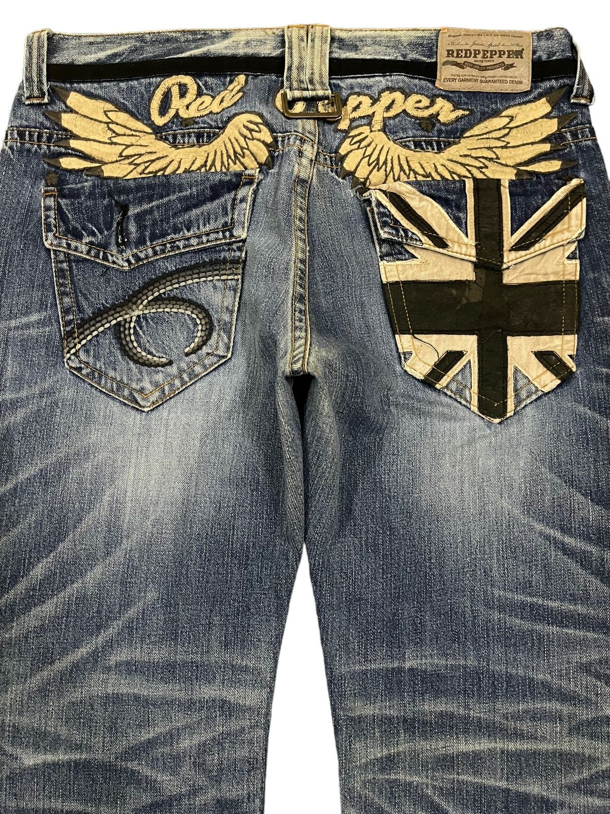 semanticdesign Vintage Japanese Brand Embroidered Style Bootcut Jeans Size US 34 / EU 50 - 4 Thumbnail