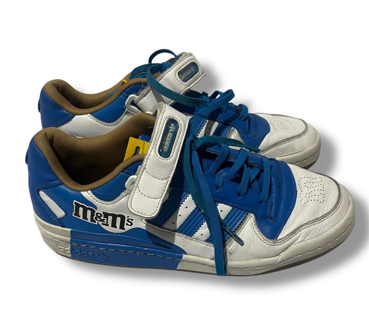 Adidas GENUINE - ADIDAS x M&MS Blue Forum Low 84 Trainers Size US 9 / EU 42 - 13 Thumbnail