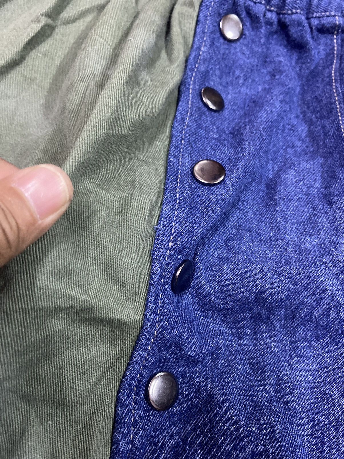 Japanese Brand Yohji Yamamoto Style 2 Tone Cropped Pants Size 26-36 Size US 36 / EU 52 - 5 Thumbnail