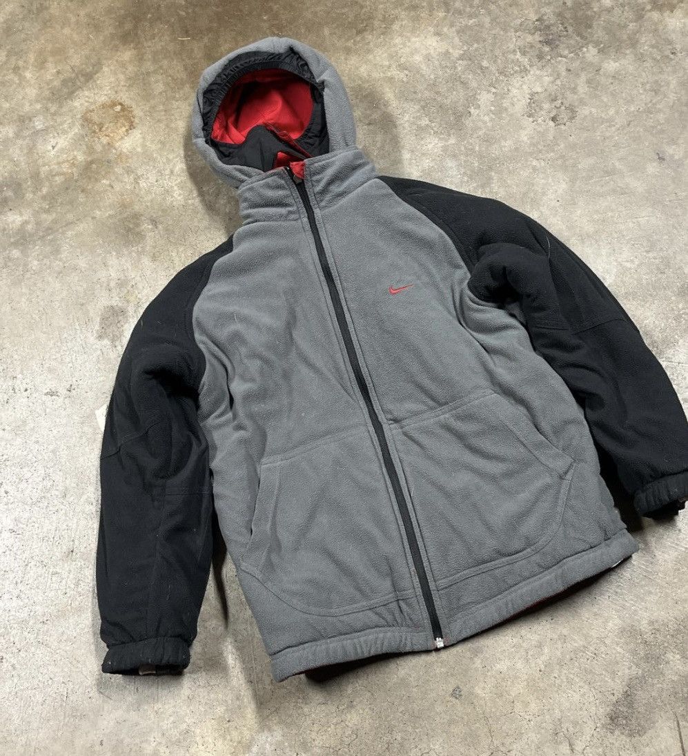 Nike × Vintage Y2K Silver Tag Nike Reversible puffer jacket Size US S / EU 44-46 / 1 - 2 Thumbnail