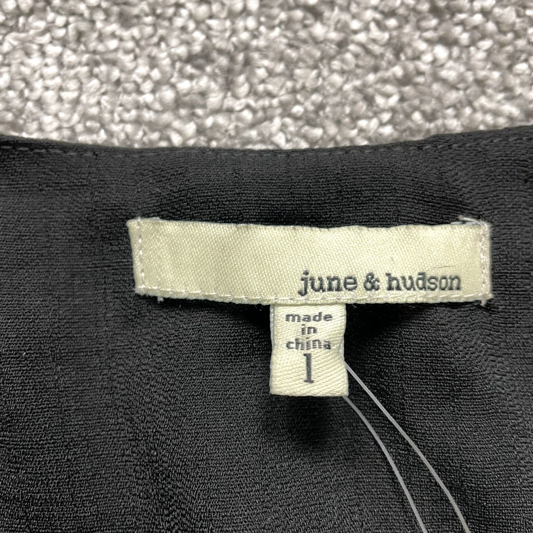 Hudson June & Hudson Wrapped Top Womens 1 Solid Black Long Sleeve Cover Up Work NWD New Size XS / US 0-2 / IT 36-38 - 2 Thumbnail