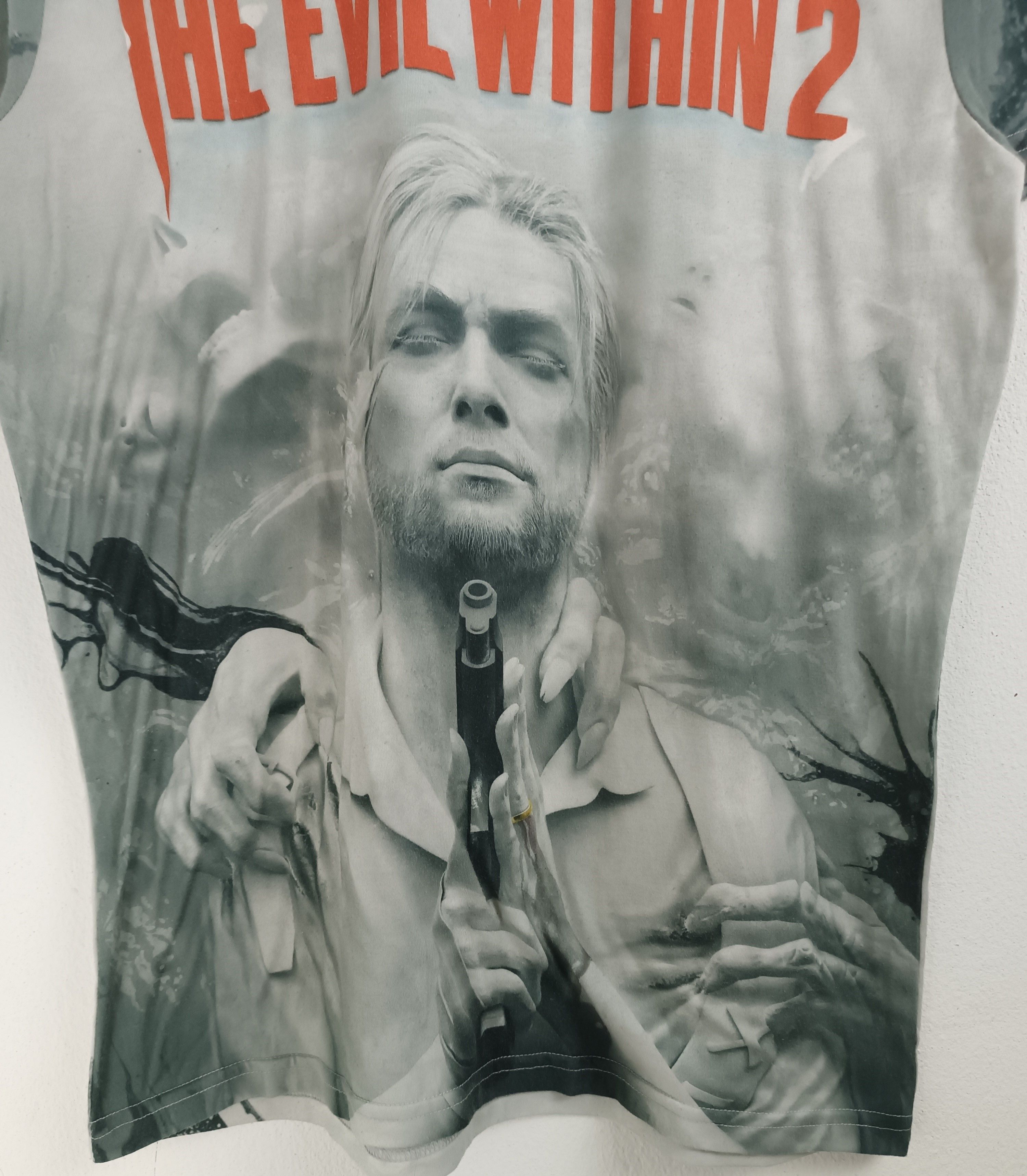 Playstation THE EVIL WITHIN 2 GAME PROMO TS elden ring halo call of duty Size US M / EU 48-50 / 2 - 7 Thumbnail