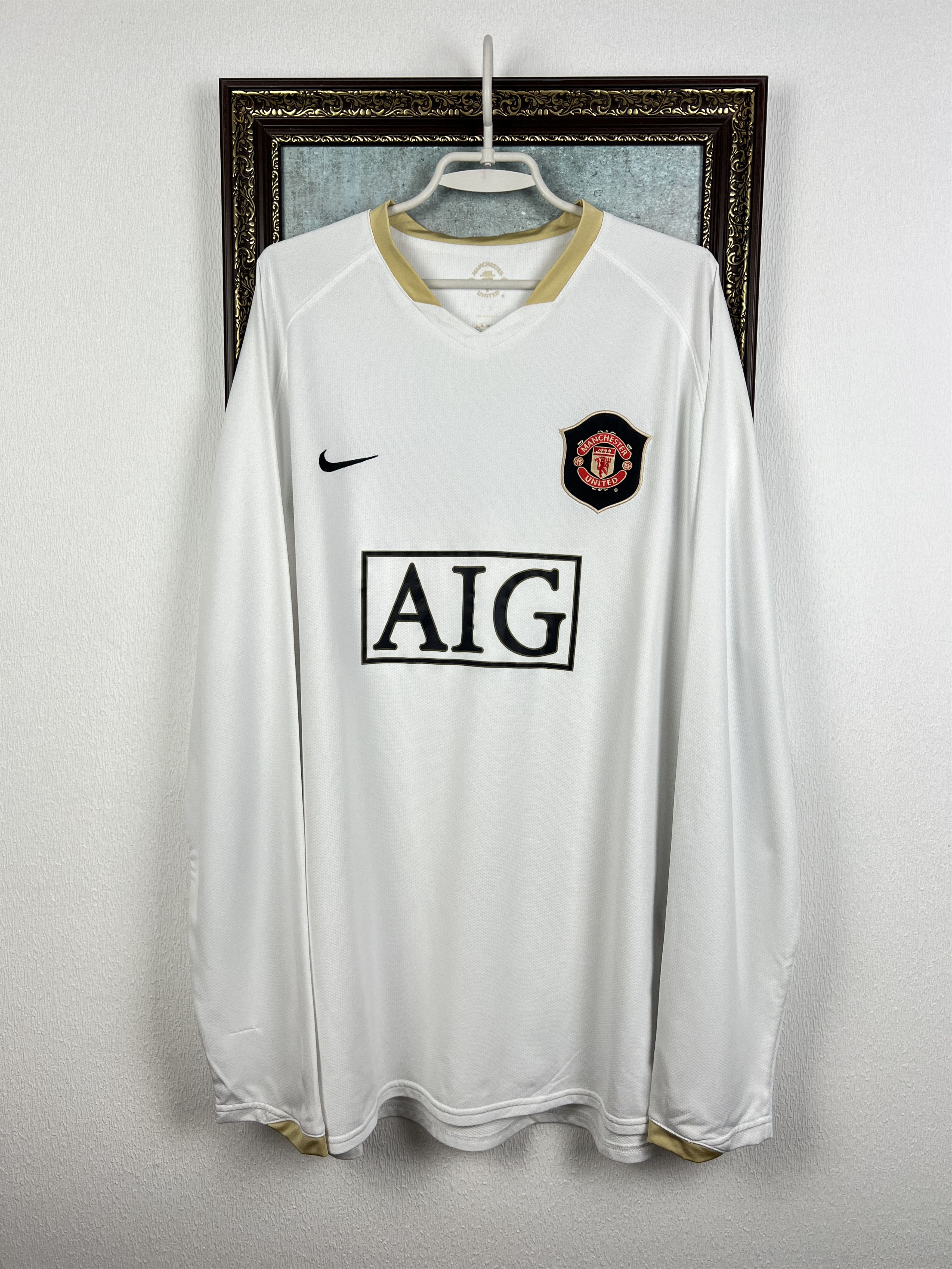 Nike Manchester United football shirt Long Sleeve Jersey Sz 3XL Size US XXL / EU 58 / 5 - 1 Thumbnail