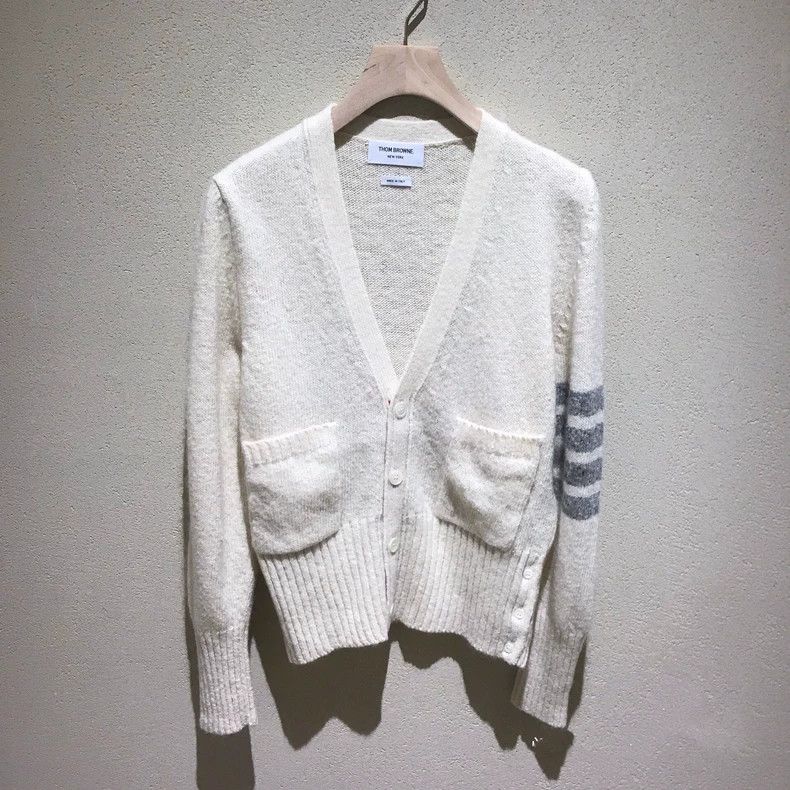 Thom Browne Thom Browne size2 Ma Hai Mao Woolen Open-Collar T-shirt Size US M / EU 48-50 / 2 - 1 Thumbnail