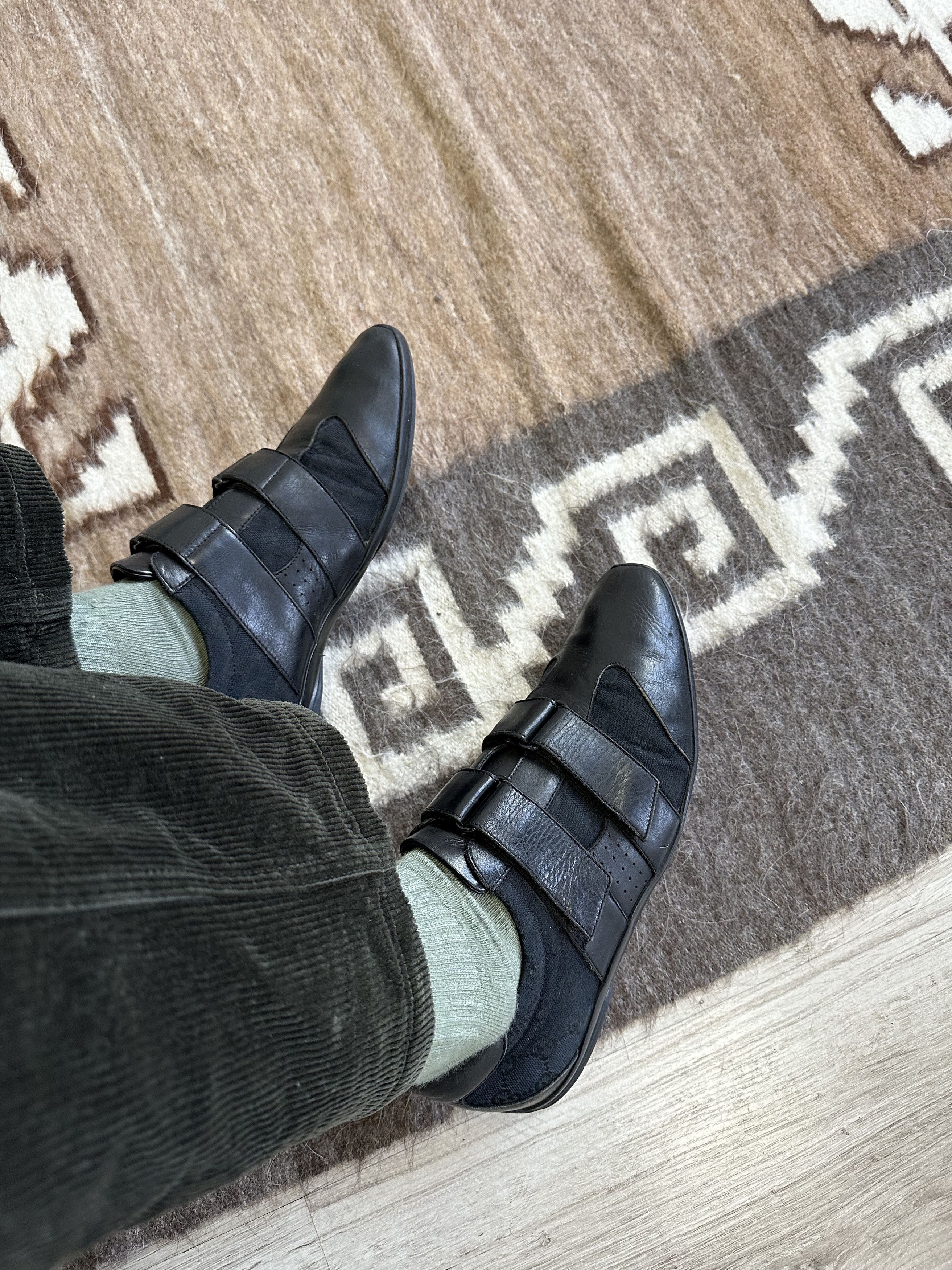 Designer × Gucci Gucci Monogram Vintage y2k Velcro Trainers Sneakers 5935AC Size US 8.5 / EU 41-42 - 11 Thumbnail