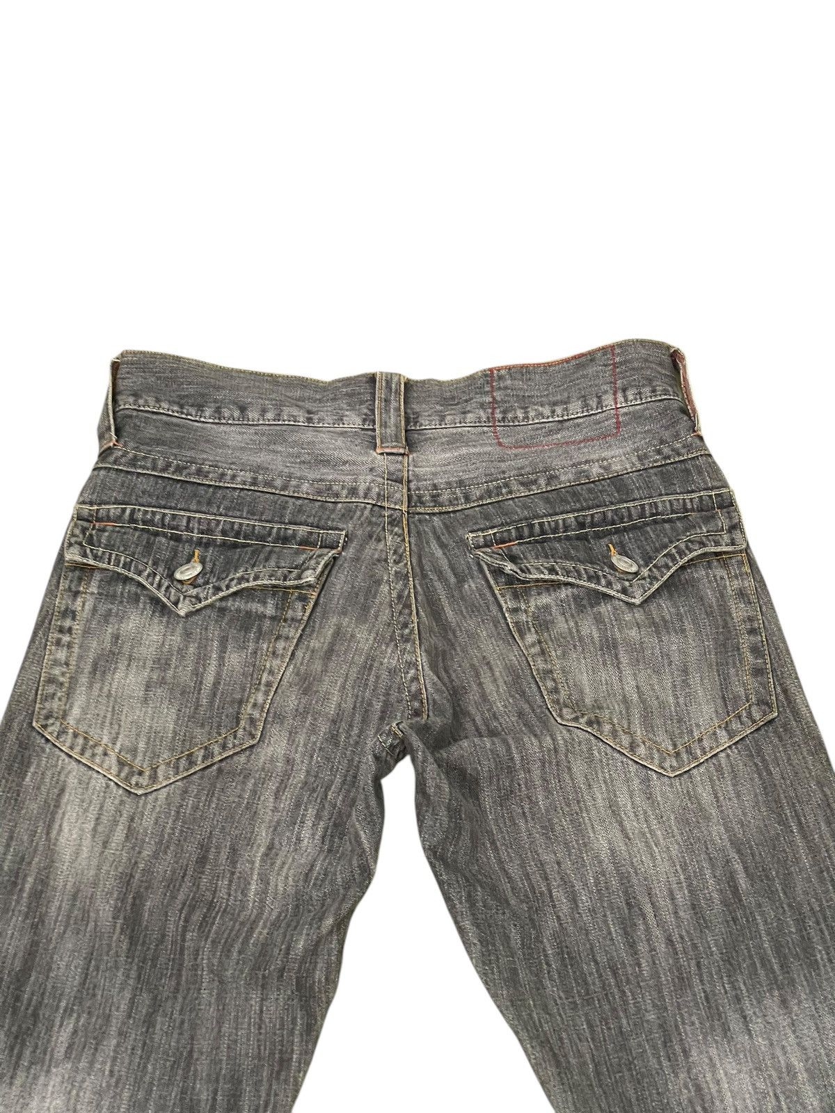 Japanese Brand Flare Jeans Dominate Faded Distress Boot Cut 1🟦1 Size US 30 / EU 46 - 18 Thumbnail