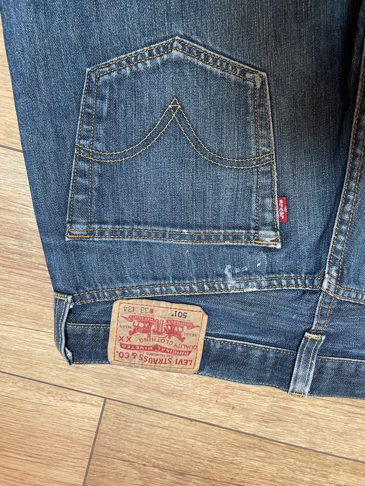 Levi's Stunning vintage Levi’s 501 blue jeans Size US 33 - 7 Thumbnail