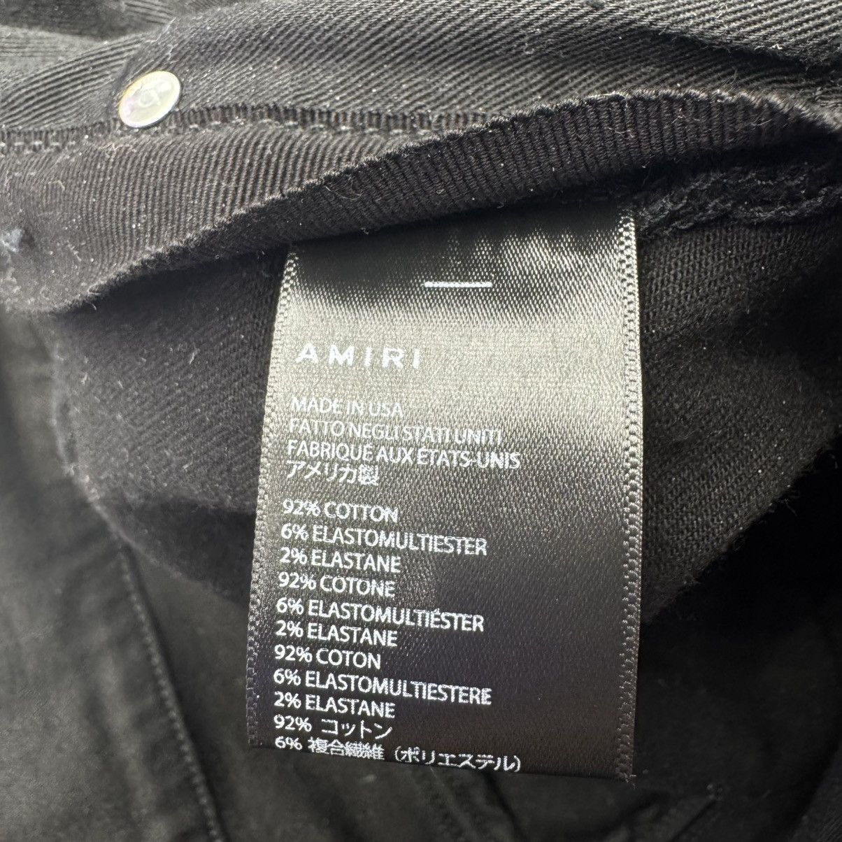 Amiri Amiri Blue Crystal Painter Jeans Black Size US 34 / EU 50 - 10 Thumbnail