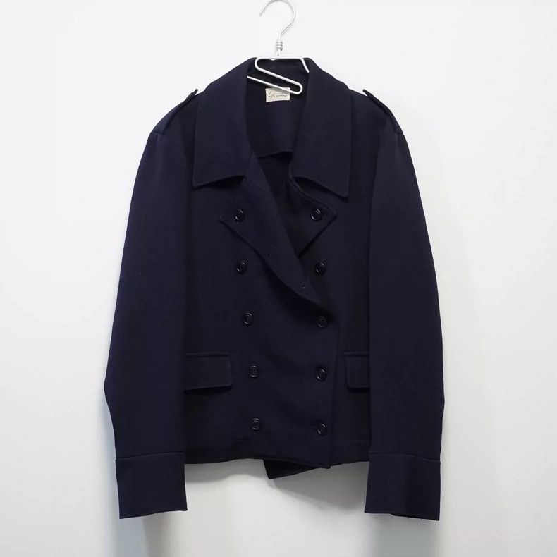 Yohji Yamamoto Yohji Yamamoto size os Double Breasted Lamini Jacket 2505- Size US M / EU 48-50 / 2 - 1 Thumbnail