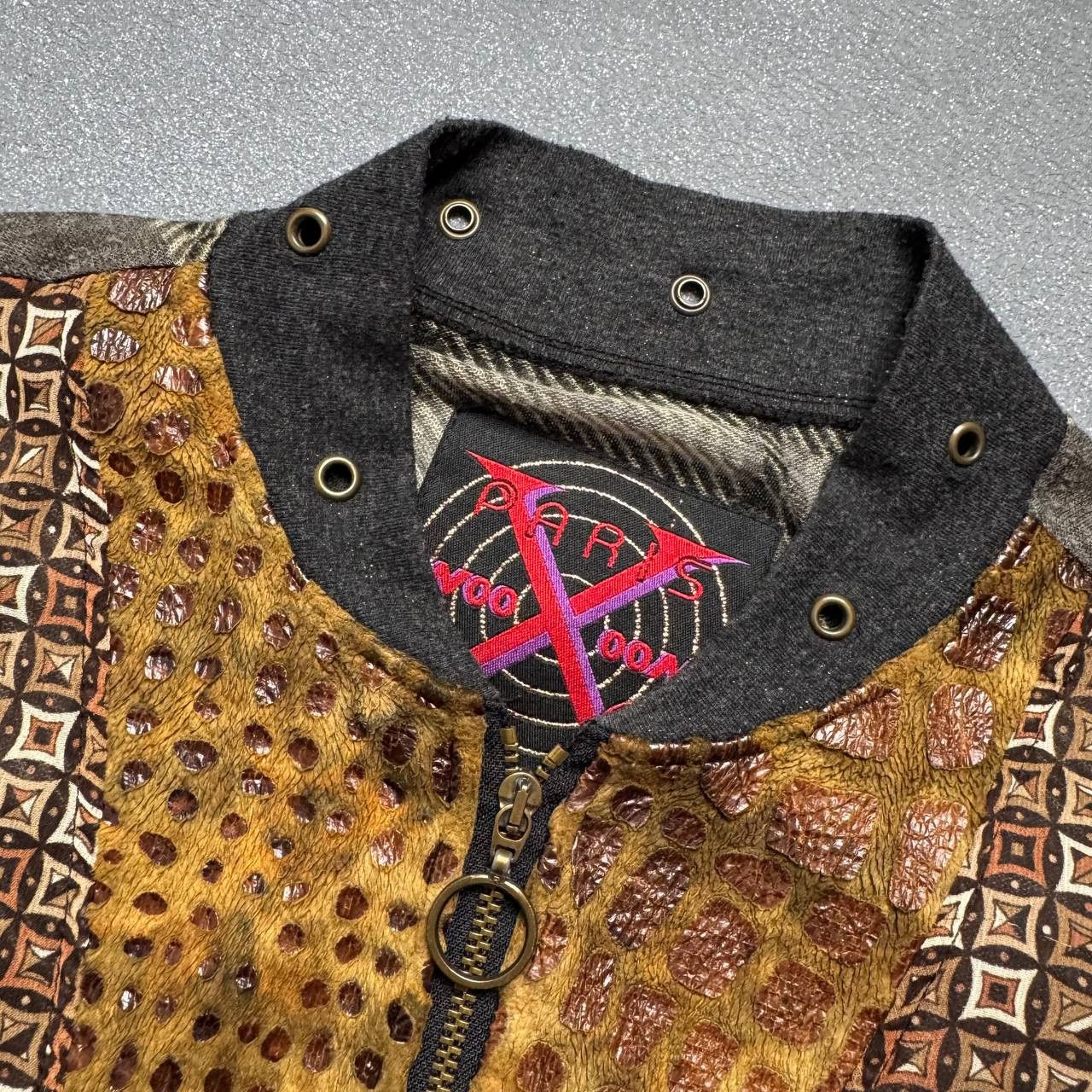 Japanese Brand × Vintage Vintage Asymmetrical Patchwork Zip Jacket Size M / US 6-8 / IT 42-44 - 3 Thumbnail