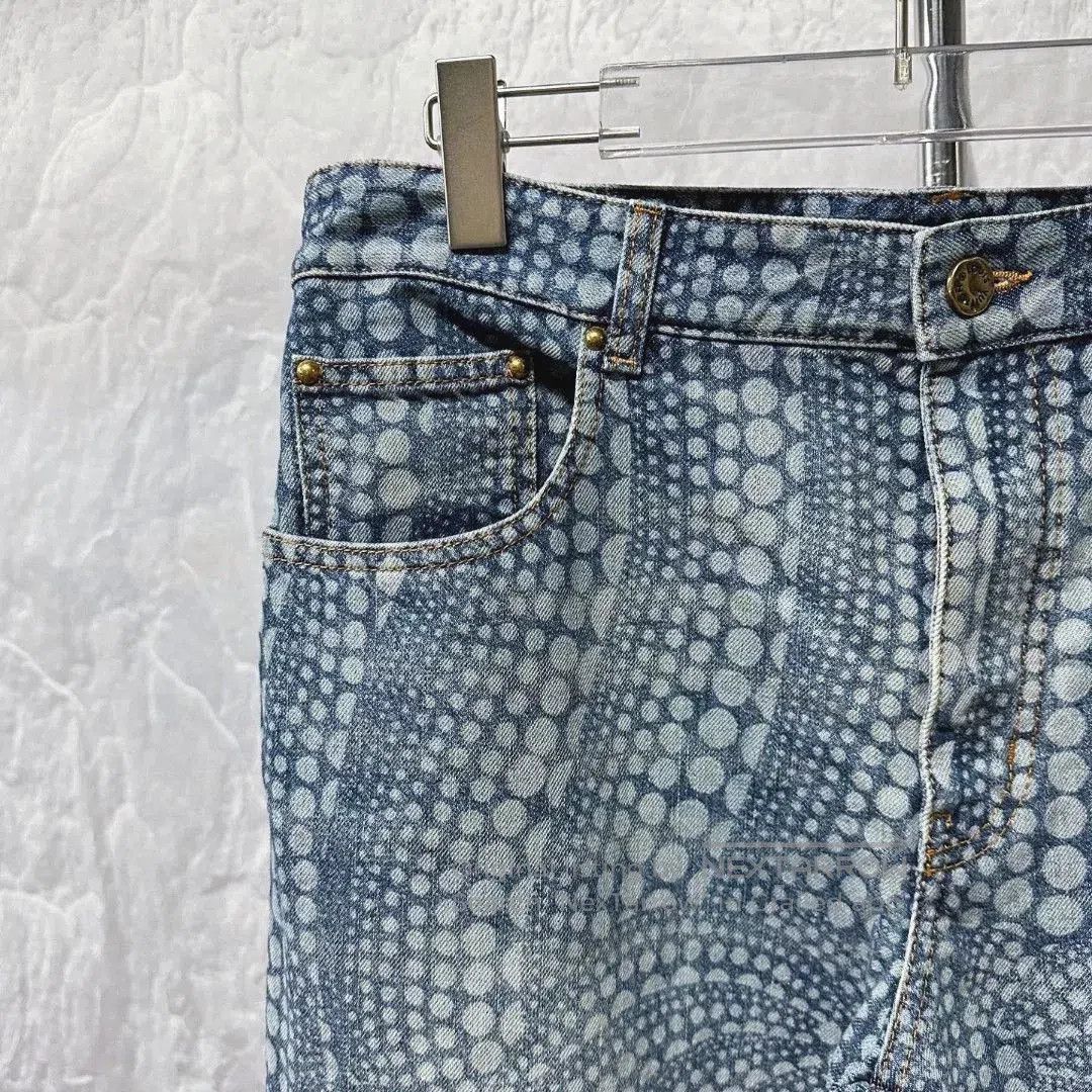 Louis Vuitton Louis Vuitton Polka Dot Denim Pants Size 34. Size 33" - 3 Thumbnail