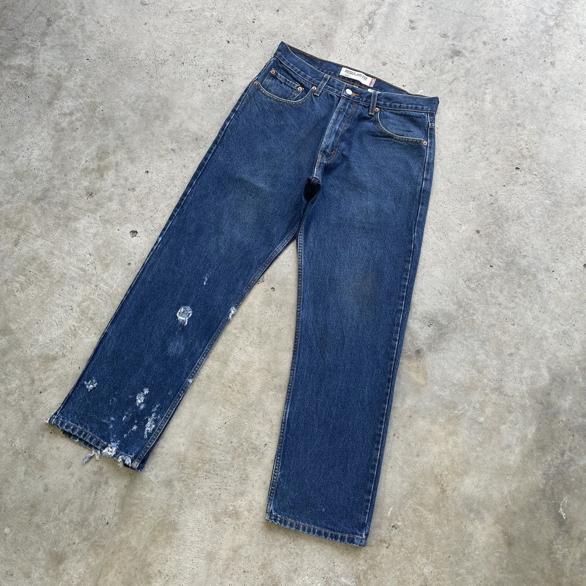 Levi's W32x29 Vintage Levi’s 505 THRASHED Jeans Pants Denim Size US 32 / EU 48 - 2 Thumbnail