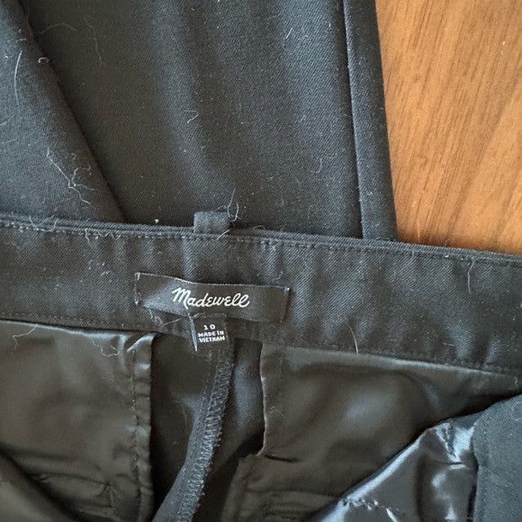 Madewell Madewell Women's Classic Black Trousers Size 32" / US 10 / IT 46 - 3 Thumbnail