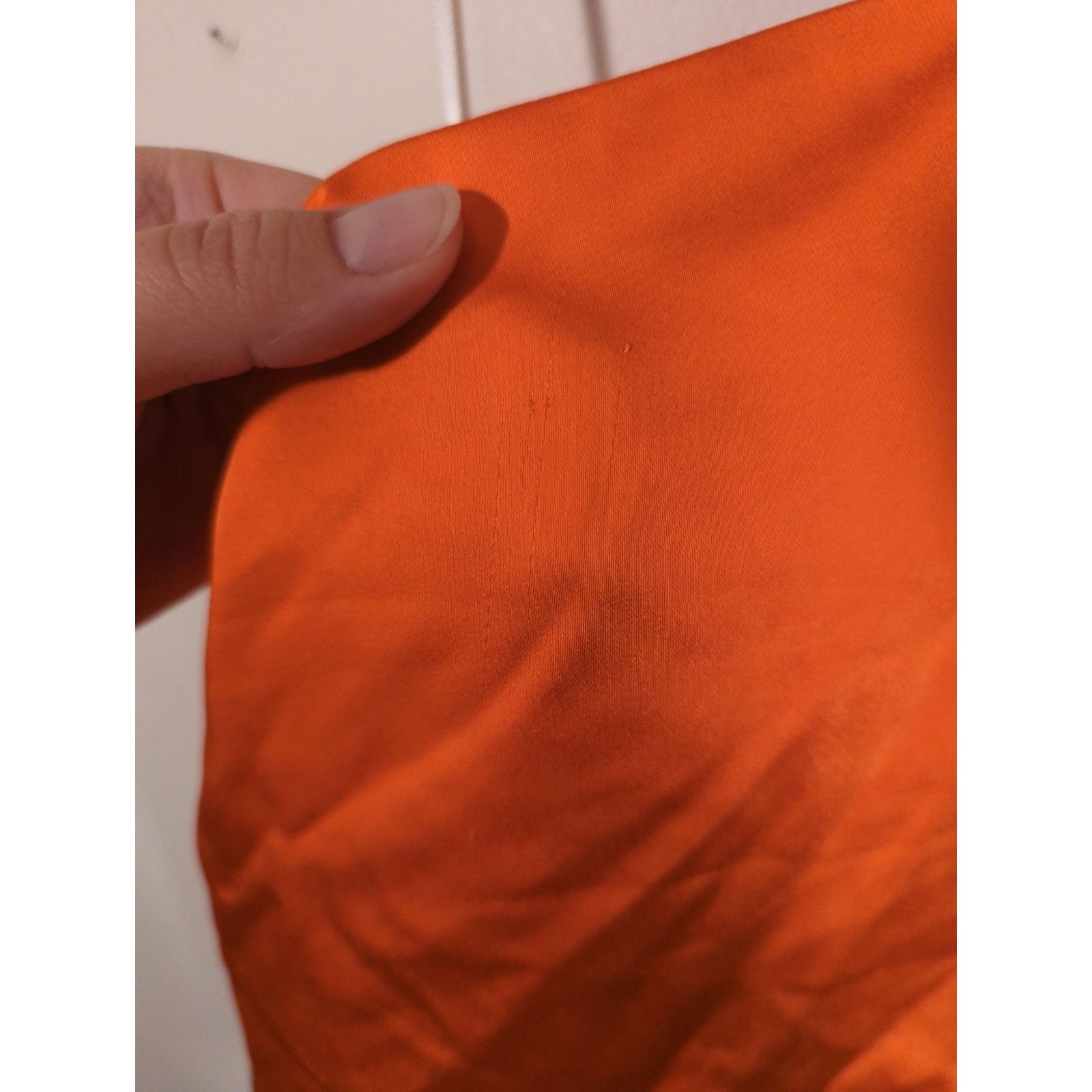 Other RTR Cobando Sz 6 Orange Skinny Strap Halter Satin Tank Top Size M / US 6-8 / IT 42-44 - 7 Thumbnail