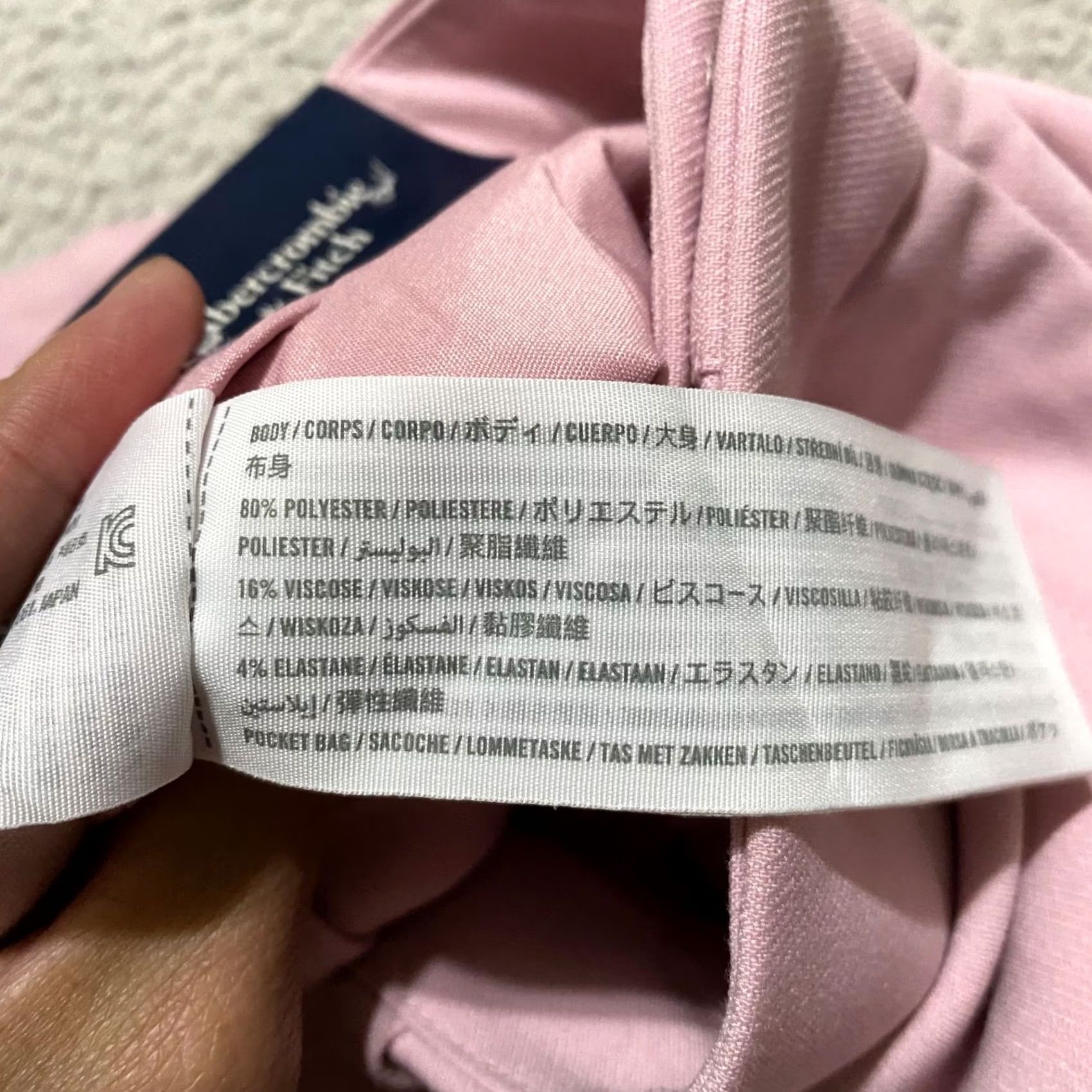 Abercrombie & Fitch Abercrombie & Fitch Womens Plus 22 Pink Chino Shorts High Rise NWT Vintage? Size 40" / US 18 - 4 Thumbnail