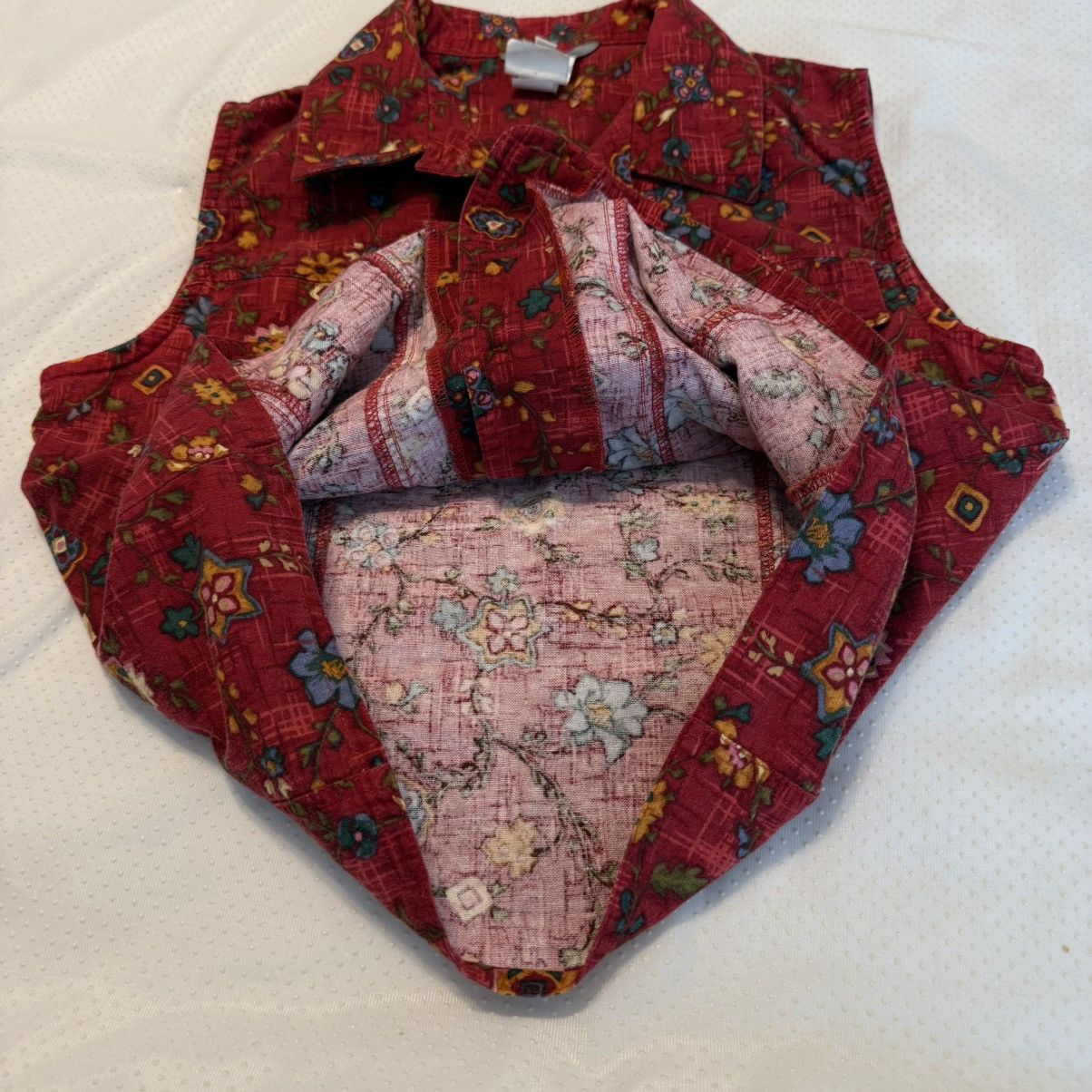 Vintage Vintage Stonebridge Floral Red Vest Top Size Medium Size M / US 6-8 / IT 42-44 - 9 Thumbnail