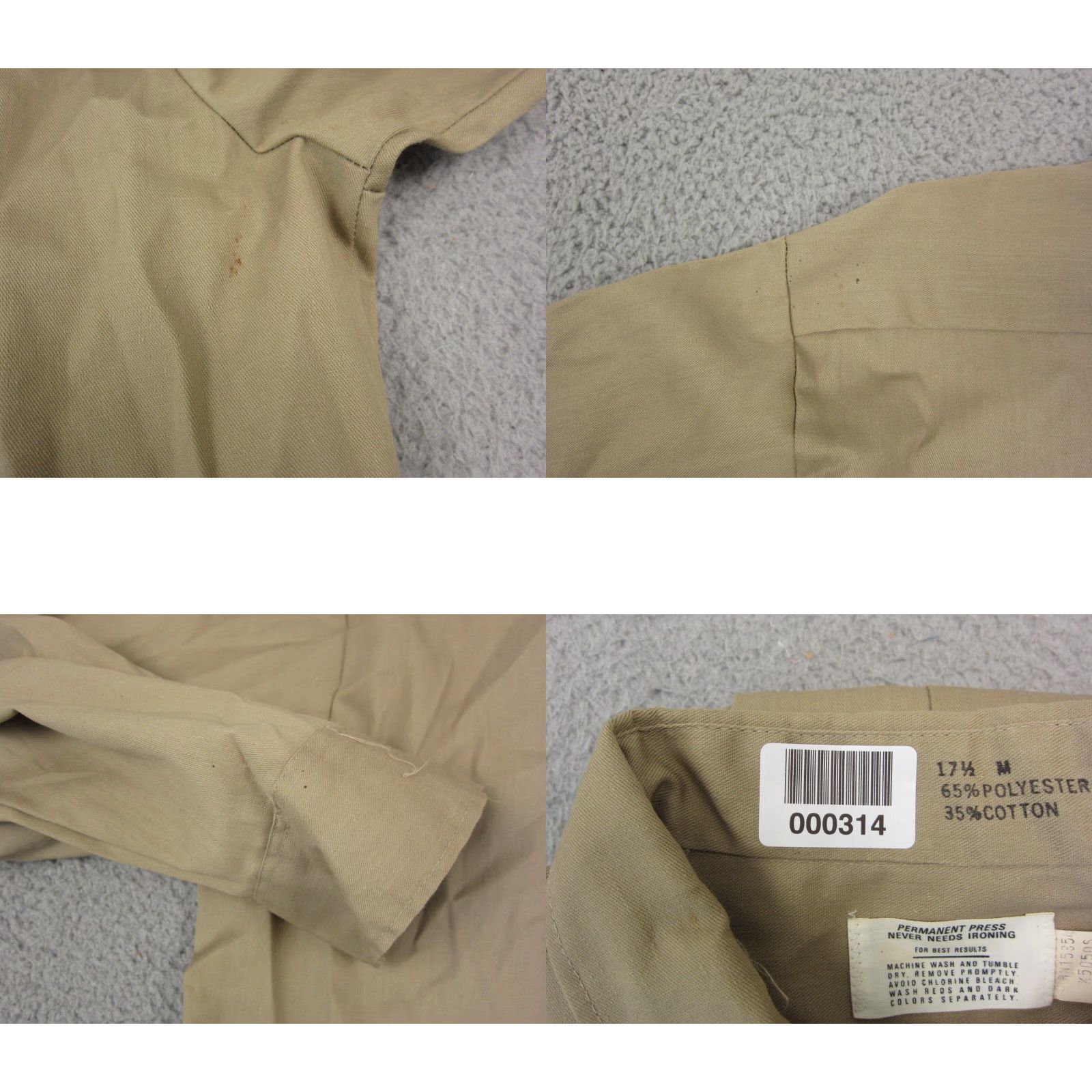Vintage VINTAGE Work Shirt Mens M Brown 60s 70s Canvas Cotton Polyester Button-Up Collared Long Sleeve 70s Western Theme Mens Size US M / EU 48-50 / 2 - 9 Thumbnail