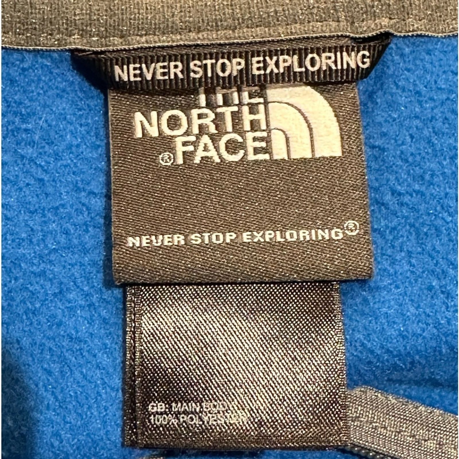 The North Face The North Face Royal Blue Mens XL Quarter Zip Fleece Top Size US XL / EU 56 / 4 - 4 Thumbnail