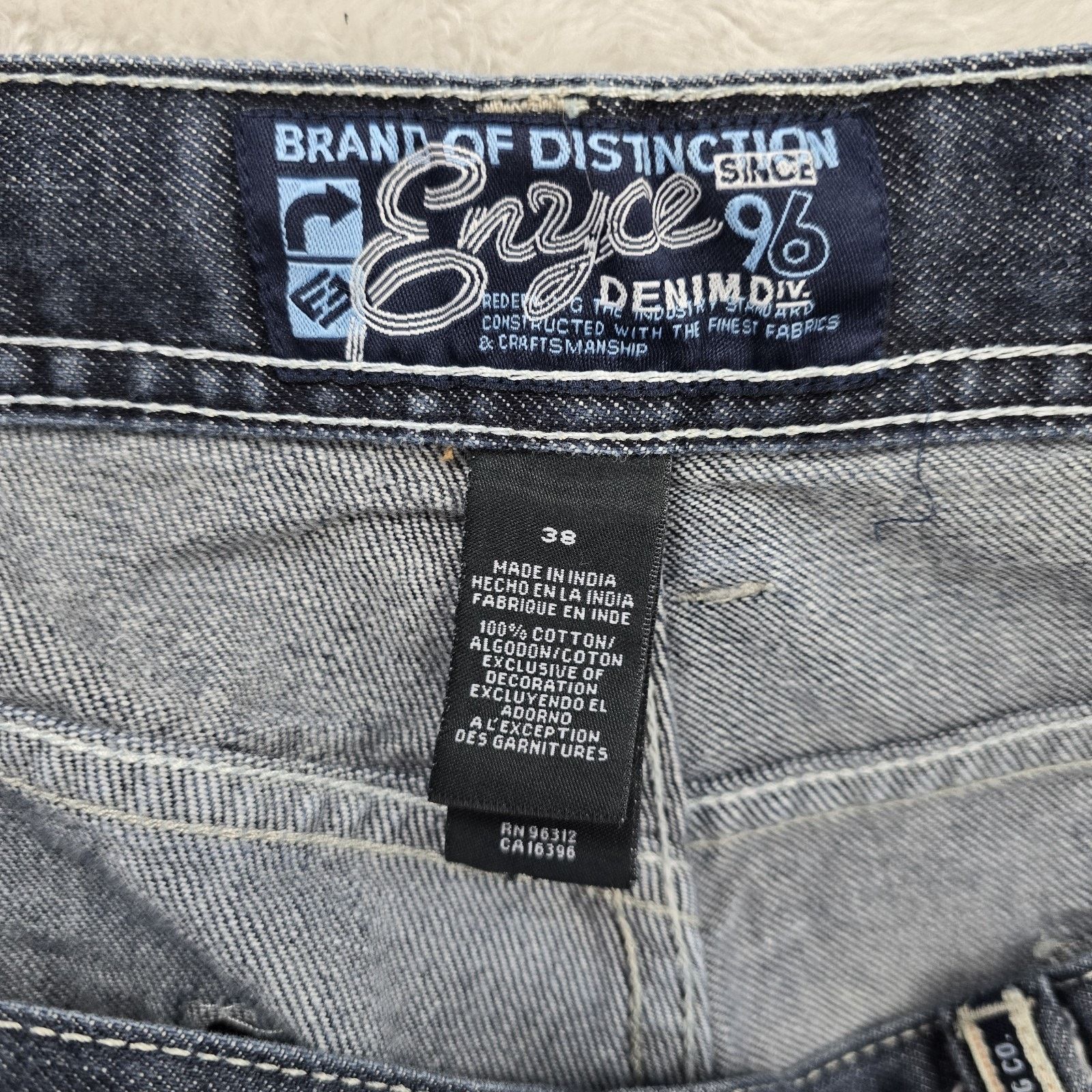 Enyce Vintage Enyce Baggy Shorts 38 Fits 37 Skater Y2K Denim Jorts Size US 38 / EU 54 - 7 Thumbnail