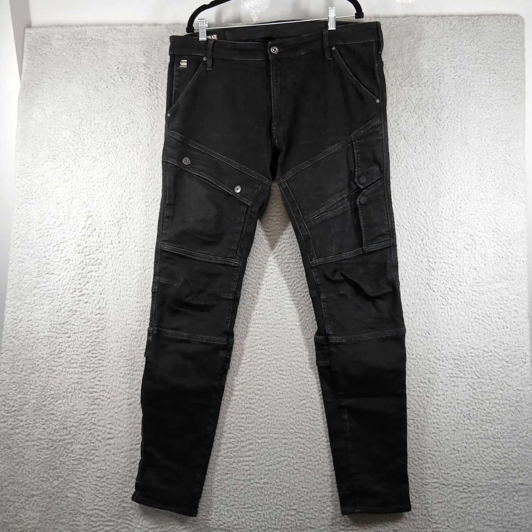 Vintage G-Star RAW Airblaze 3D Skinny Jeans 38x34 Black Size US 38 / EU 54 - 2 Thumbnail