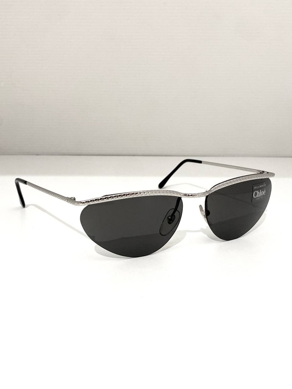 Chloe Chloe Rimless Cat Eye Retro Silver Vintage Sunglasses Y2K Size ONE SIZE - 1 Thumbnail
