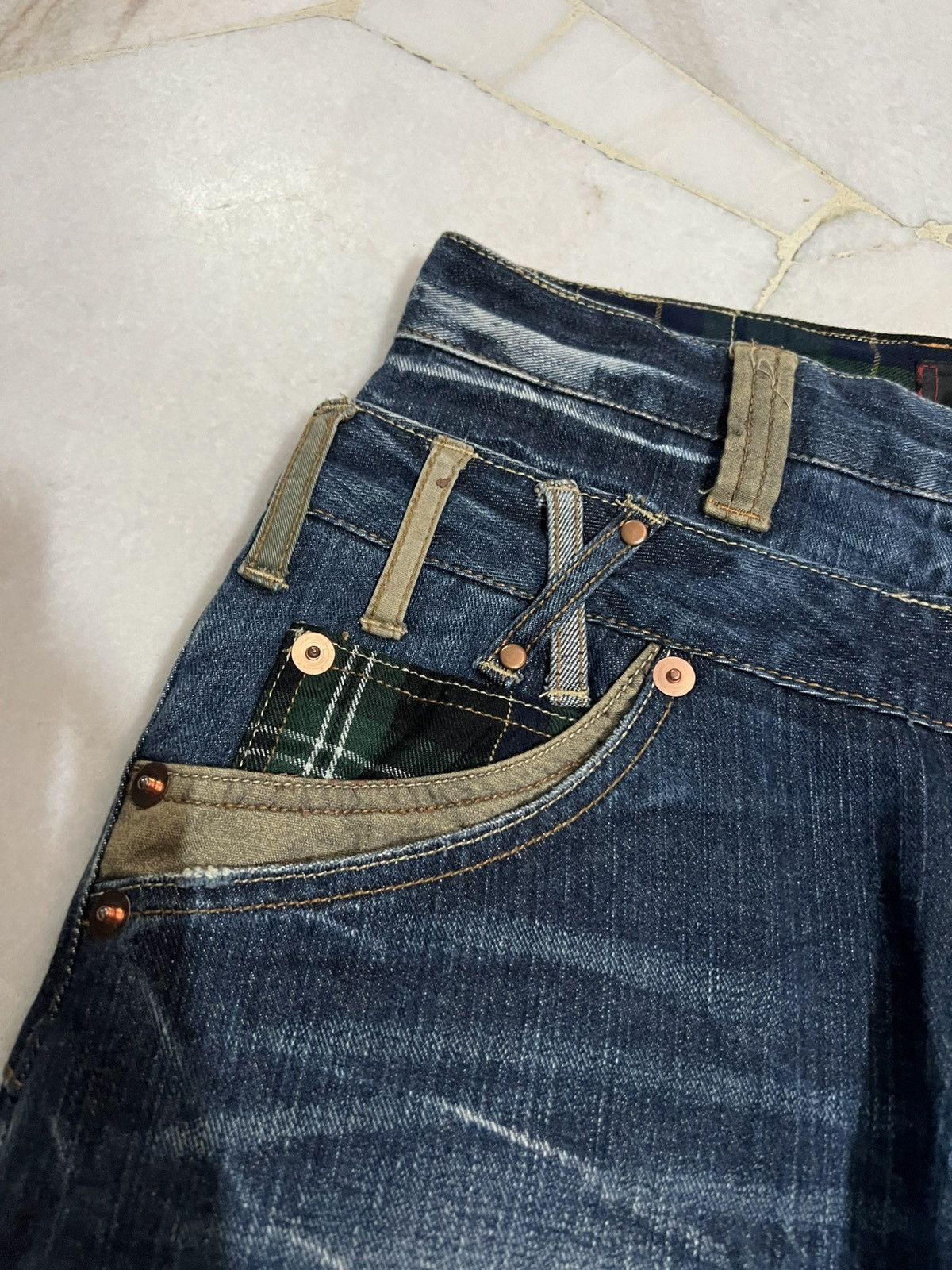 If Six Was Nine × Japanese Brand × Le Grande Bleu (L.G.B.) ✈️Double Waist✈️90’s Dominate Handcrafted Claw Jean Size US 29 - 9 Thumbnail
