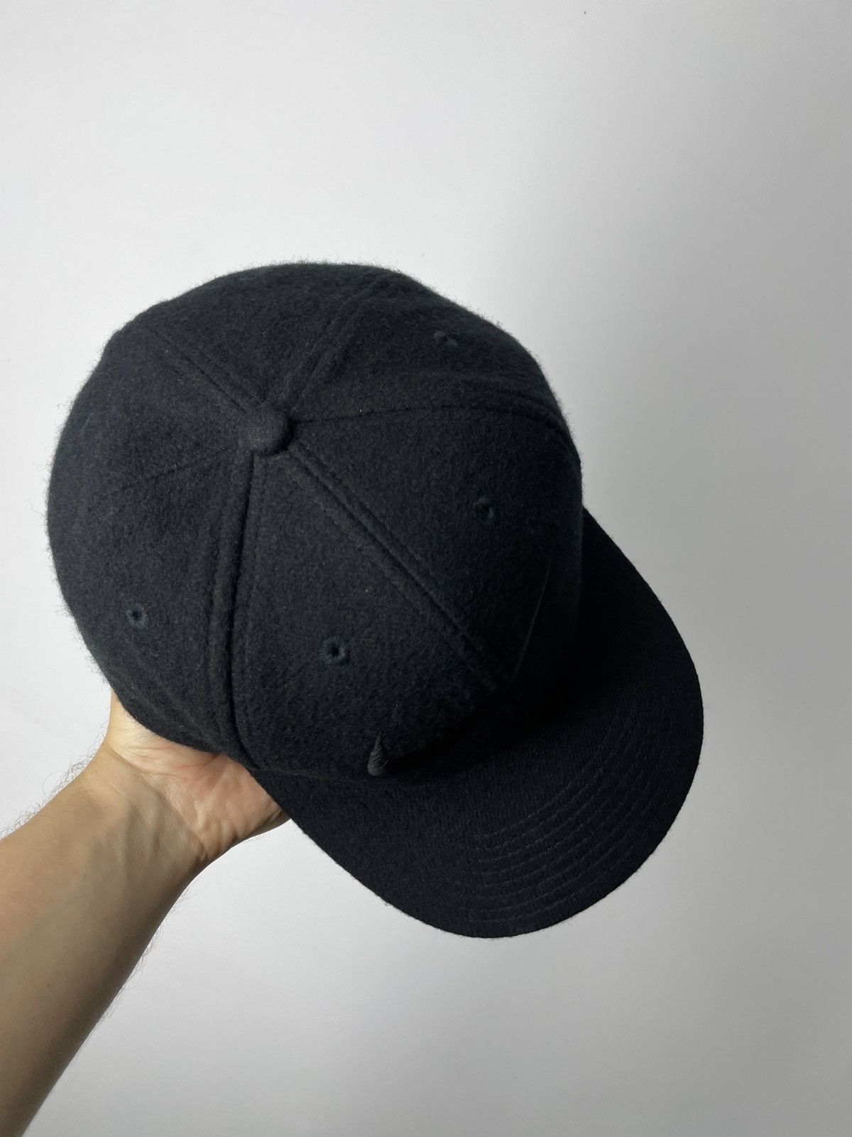 Nike Vintage 90s Big Embroidered Swoosh Wool Hat Rare Cap Size ONE SIZE - 4 Thumbnail