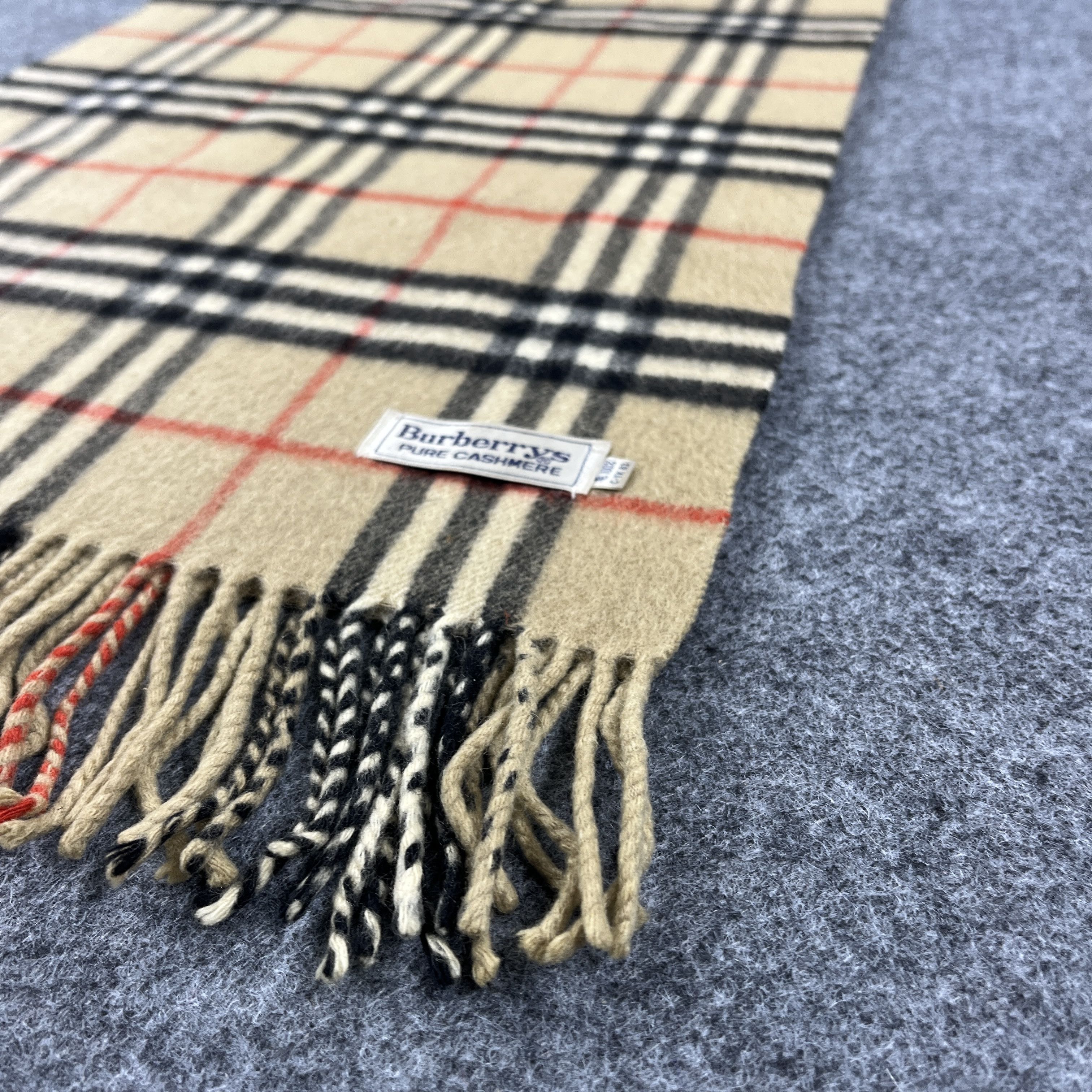 Burberry × Vintage Vintage Burberry Scarf / Muffler / Neckwear K059 Size ONE SIZE - 6 Thumbnail