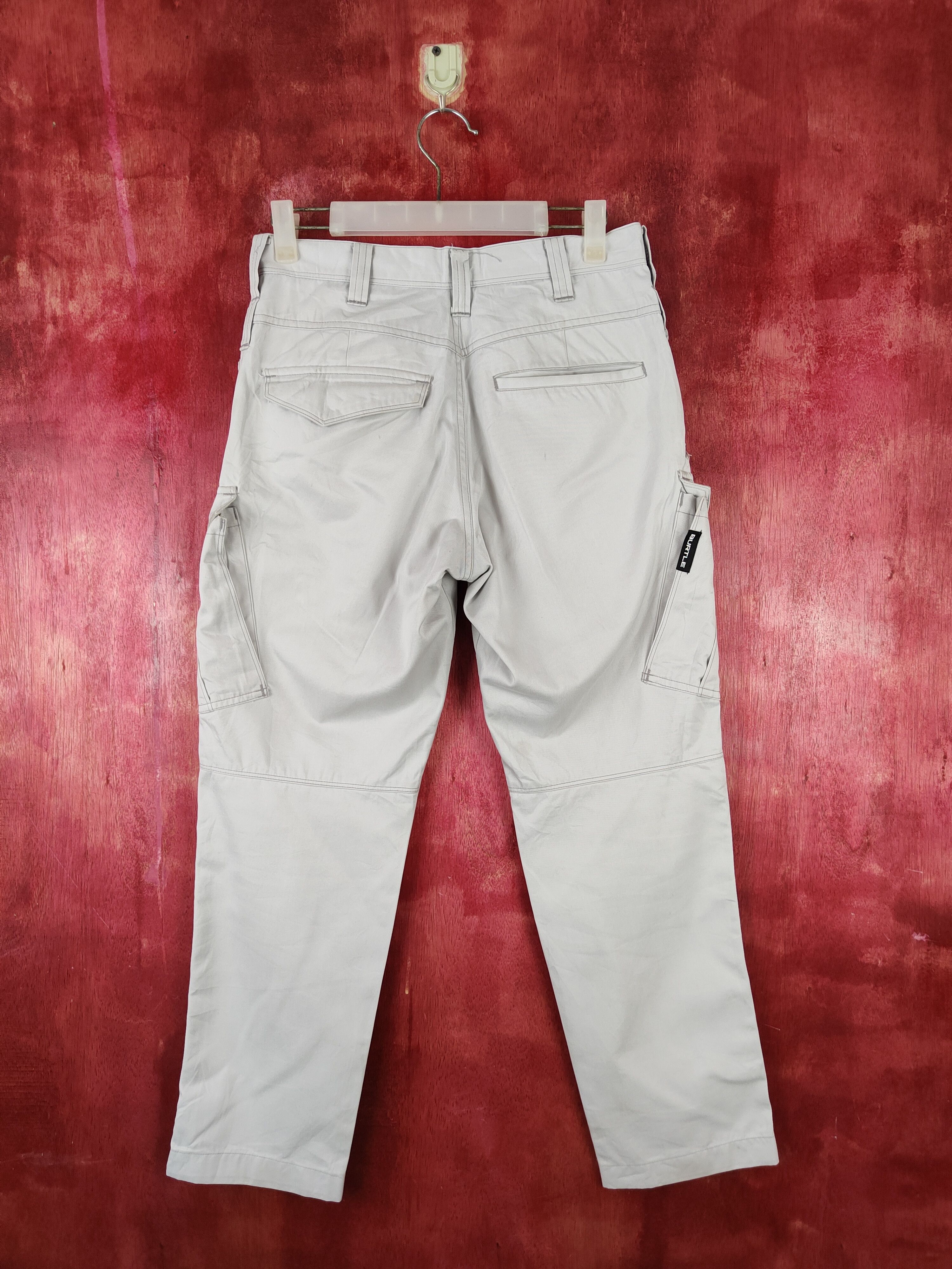 Japanese Brand Burtle Light Gray Multipocket Tactical Cargo Pants #S1280 Size US 29 - 8 Thumbnail