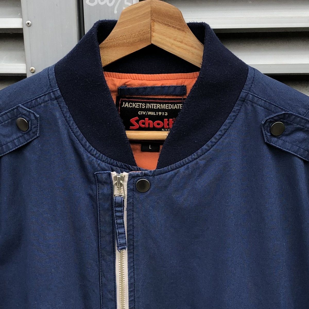 Schott Vintage Schott N.Y.C USS Patches Bomber Jacket Size US L / EU 52-54 / 3 - 10 Thumbnail