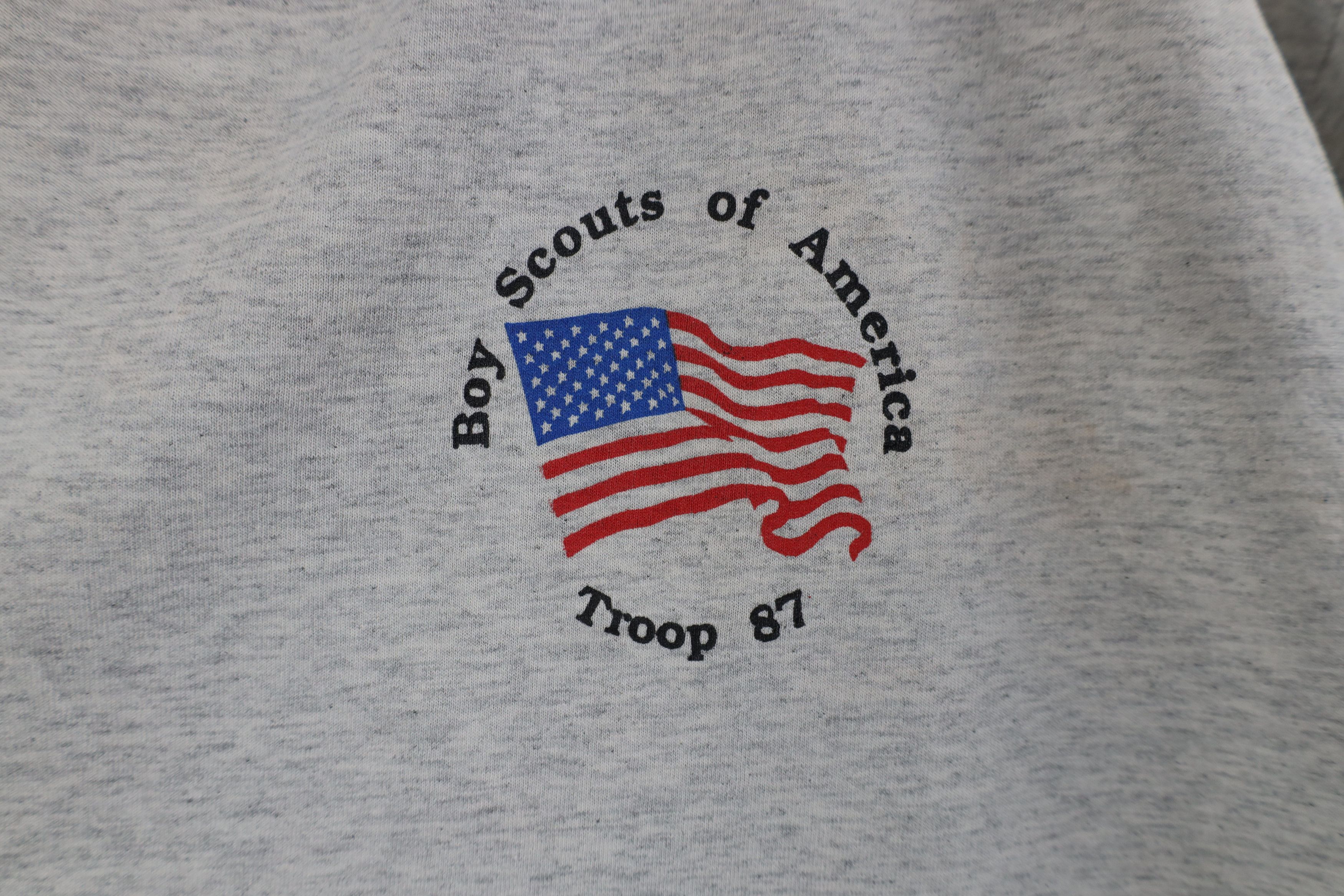 Vintage Vintage 90s Scouts of America Troop 87 Sylvania Ohio T-Shirt Size US XL / EU 56 / 4 - 4 Thumbnail