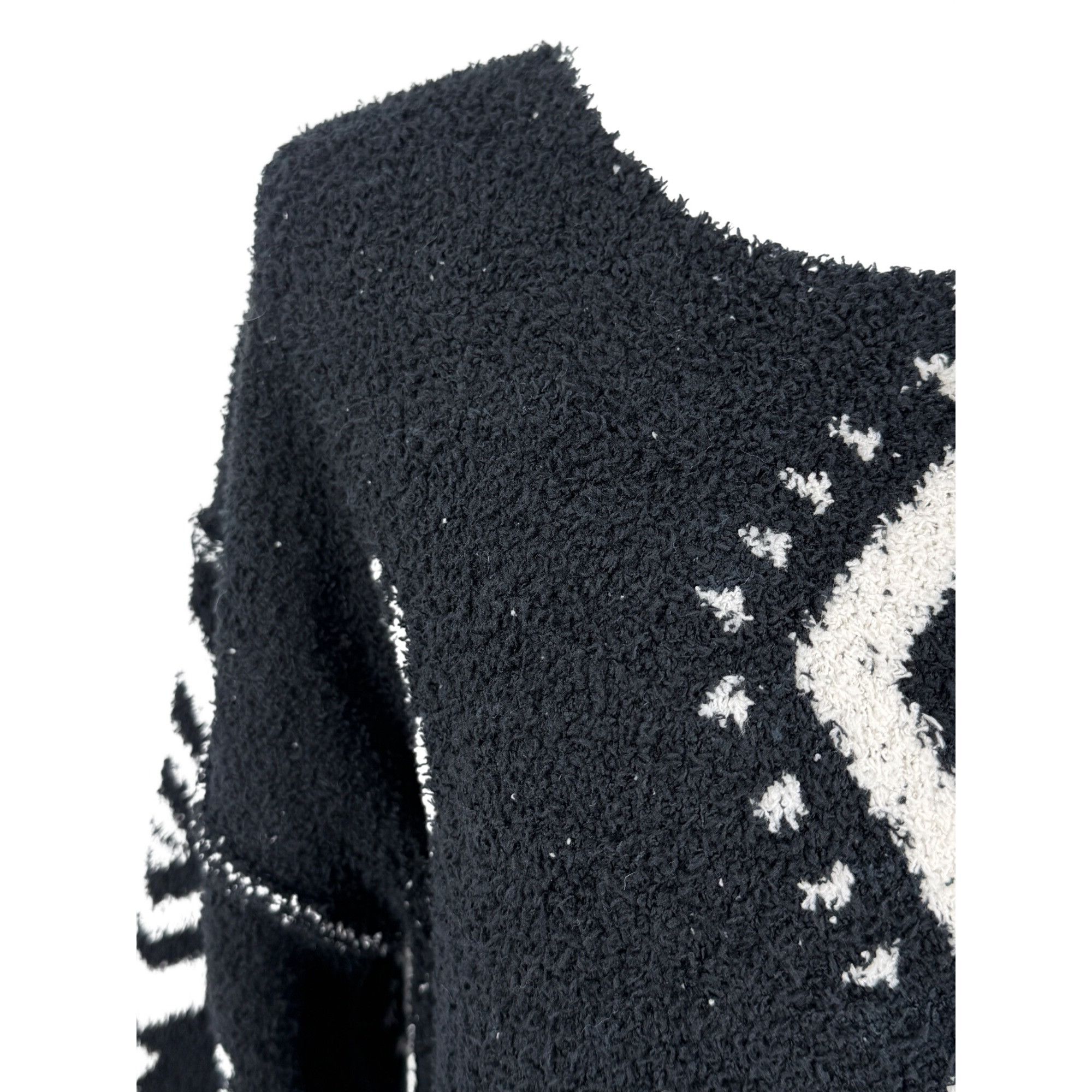Other NWT Black White Slouchy Aztec Sweater | Boho Coastal Cowgirl Size S / US 4 / IT 40 - 3 Thumbnail