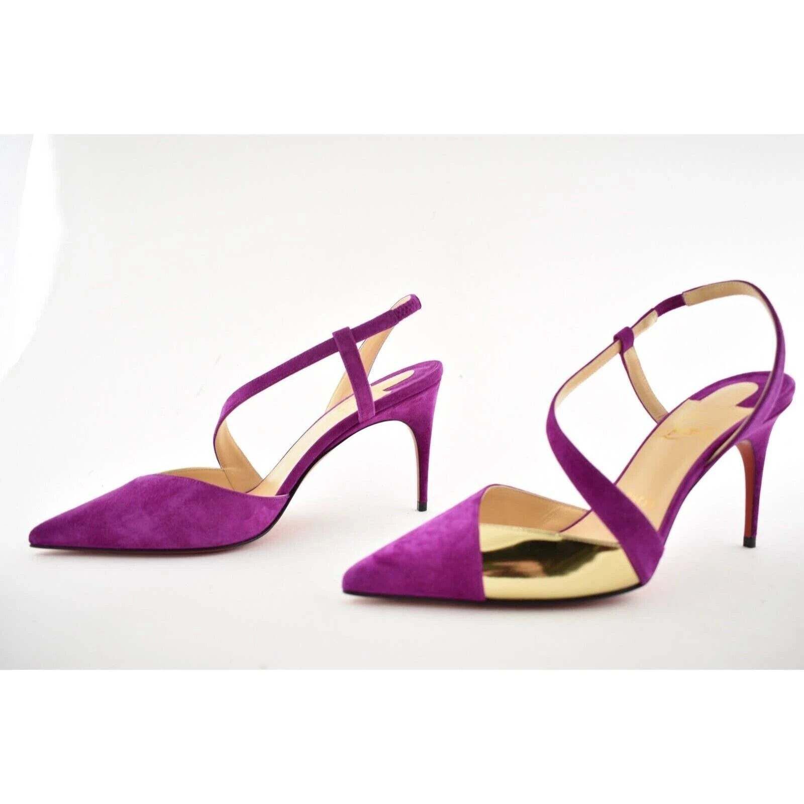 Christian Louboutin Christian Louboutin Platina 85 Pink Richelieu Cross Strap Size US 10 / IT 40 - 9 Thumbnail