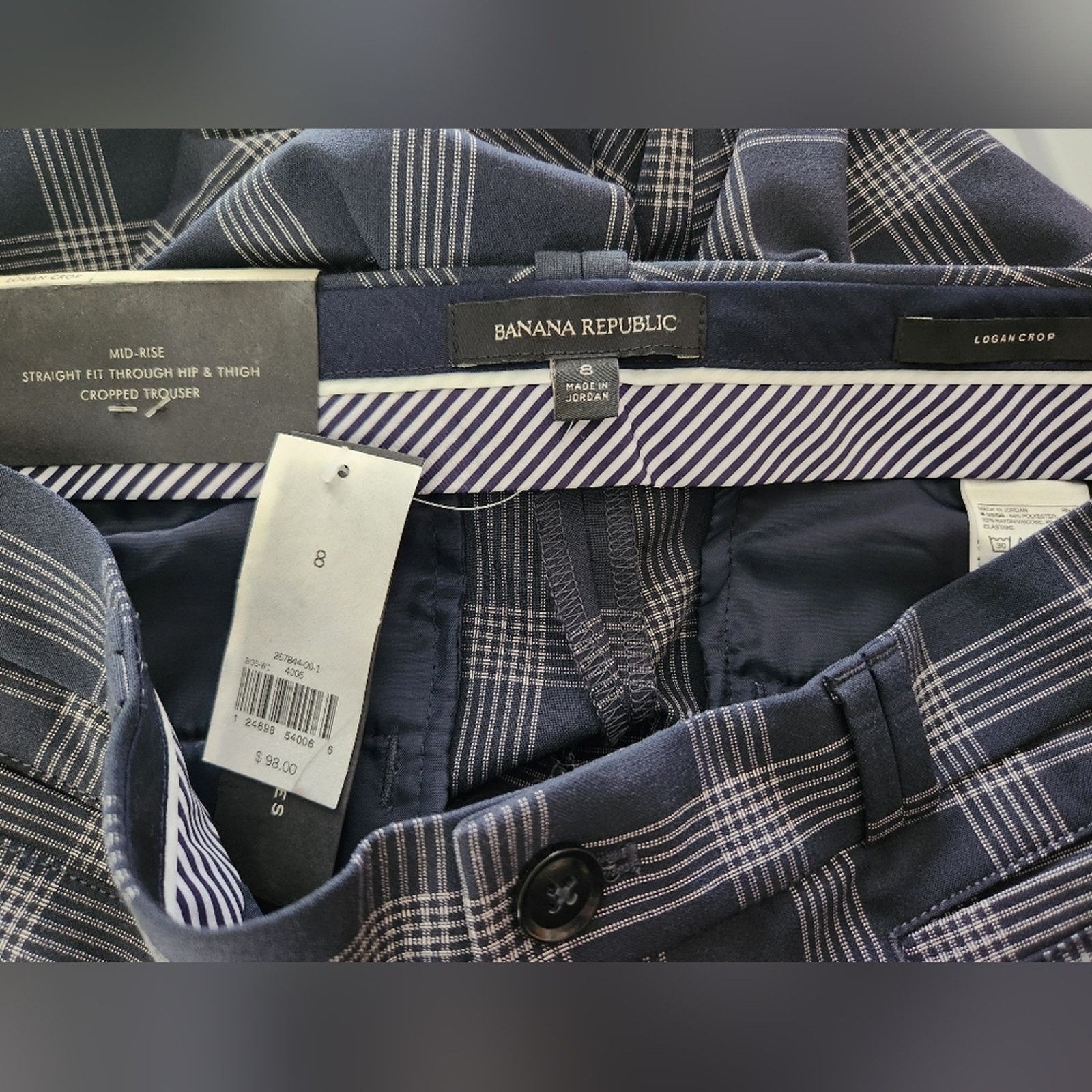 Banana Republic NWT Banana Republic Logan mid rise crop Trousers 8 Size 30" / US 8 / IT 44 - 8 Thumbnail