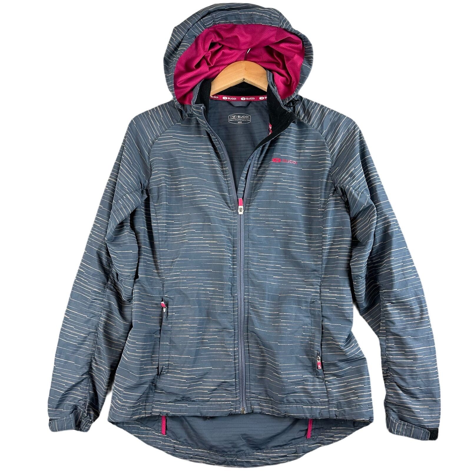 Other Sugoi Zap Jacket Running Cycling Women M Blue Gray Pink Size M / US 6-8 / IT 42-44 - 1 Thumbnail