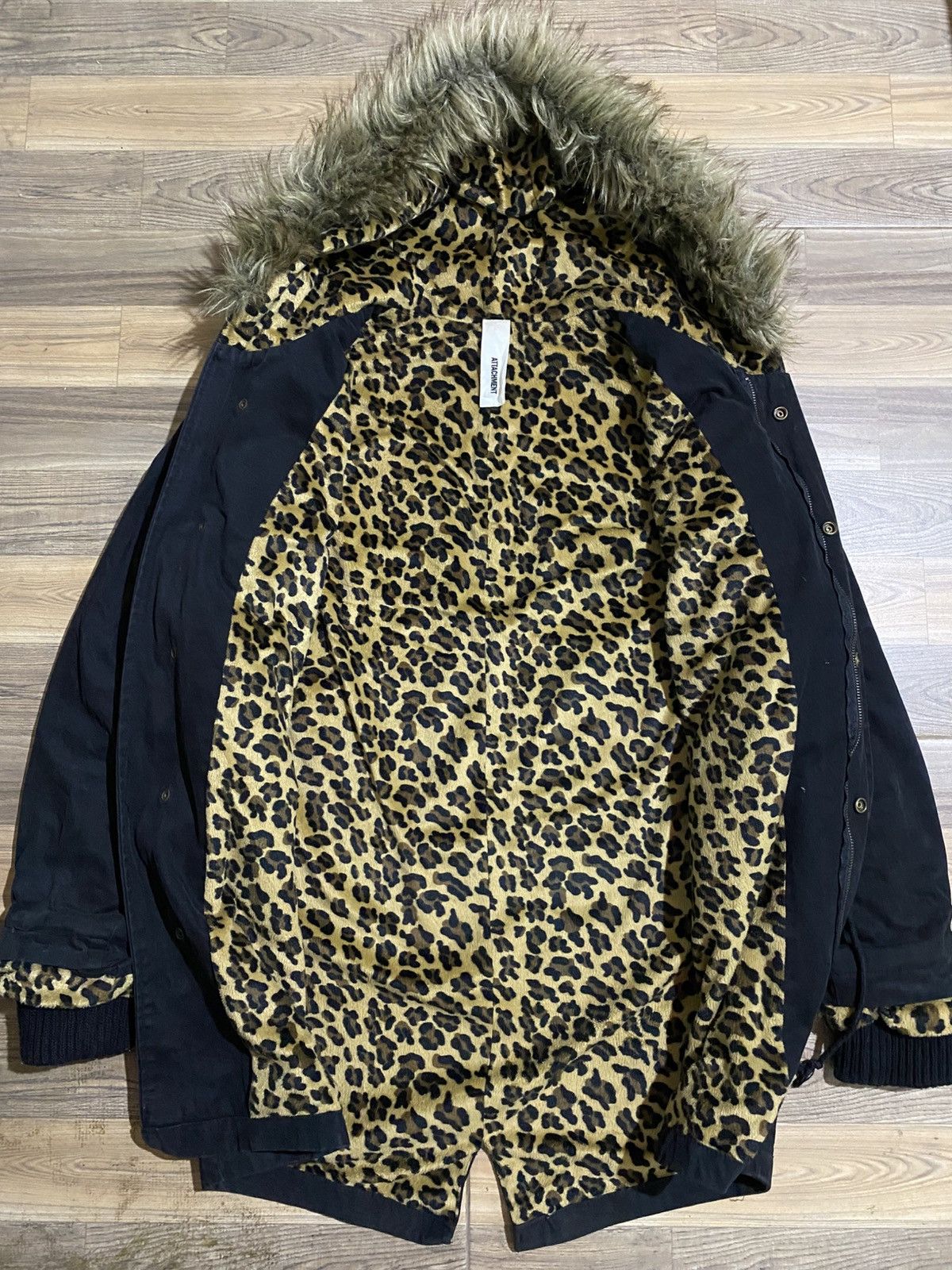 Attachment 💥NEED GONE💥 ATTACHMENT GOTHIC PUNK FUR JACKET BLACK WASHED Size US L / EU 52-54 / 3 - 9 Thumbnail