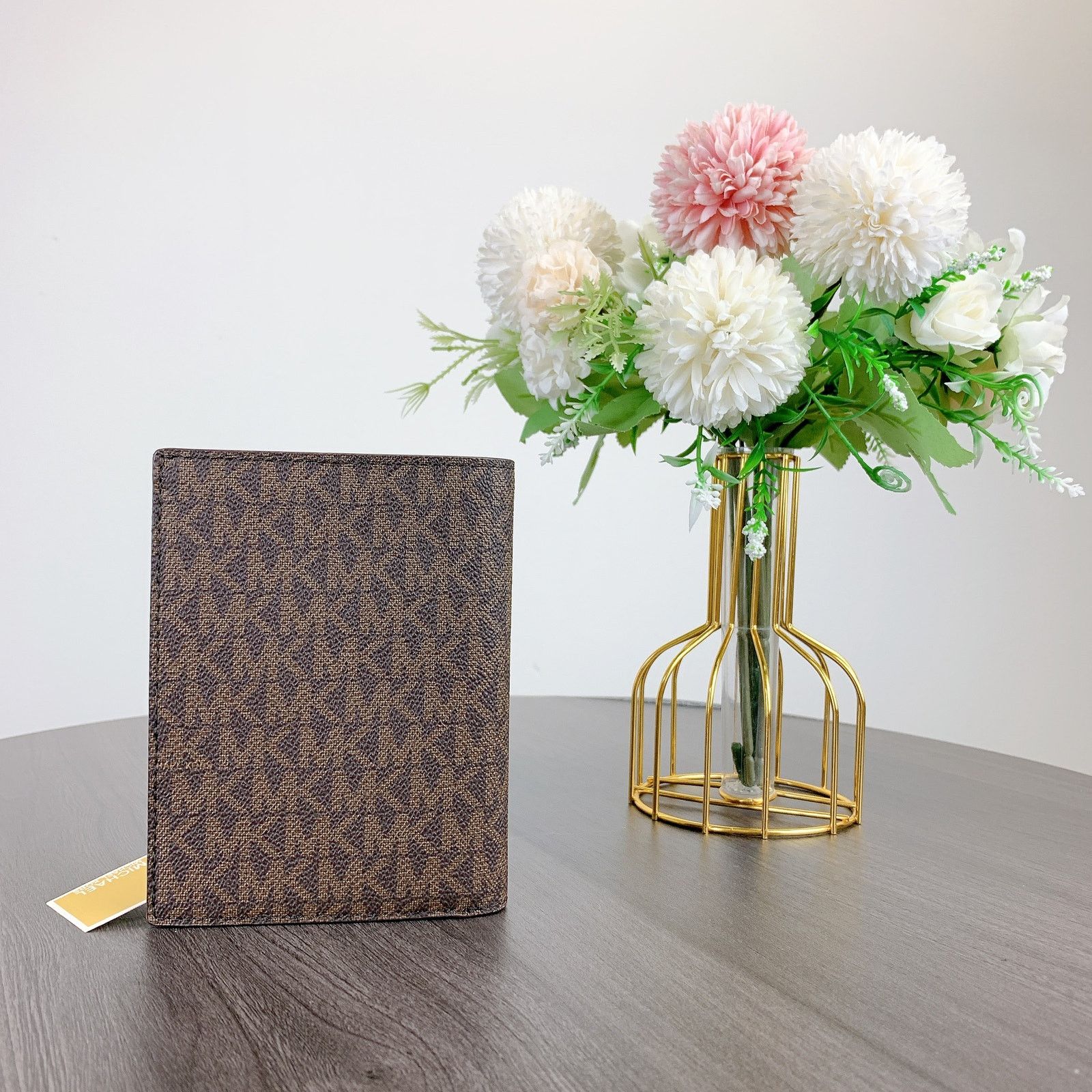 Michael Kors Michael Kors 35F2GTVN2B Logo Passport Wallet IN Brown Size ONE SIZE - 3 Thumbnail