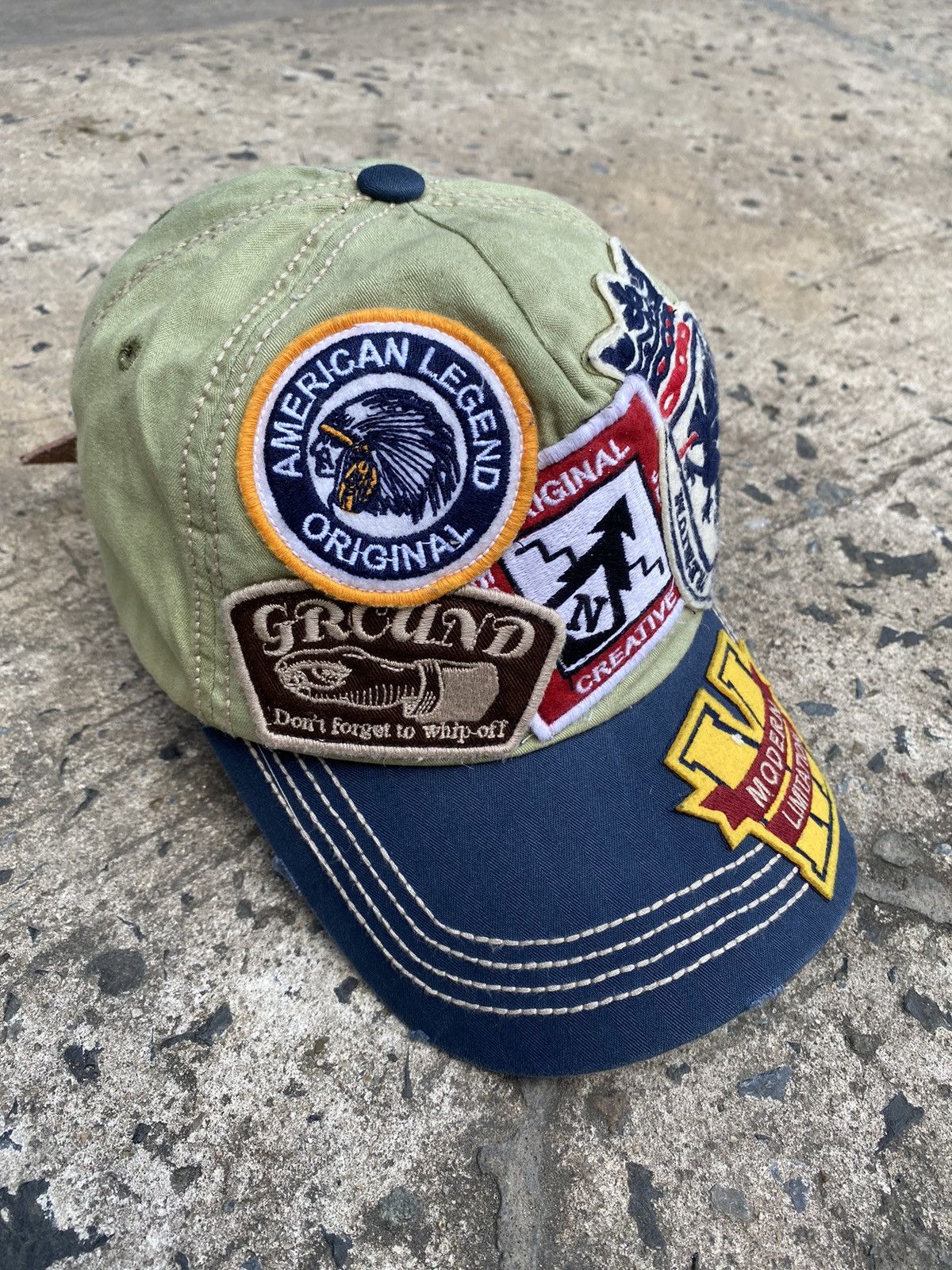 If Six Was Nine × Japanese Brand × Vintage Grazy Patch Leather Strap Hats Size ONE SIZE - 2 Thumbnail