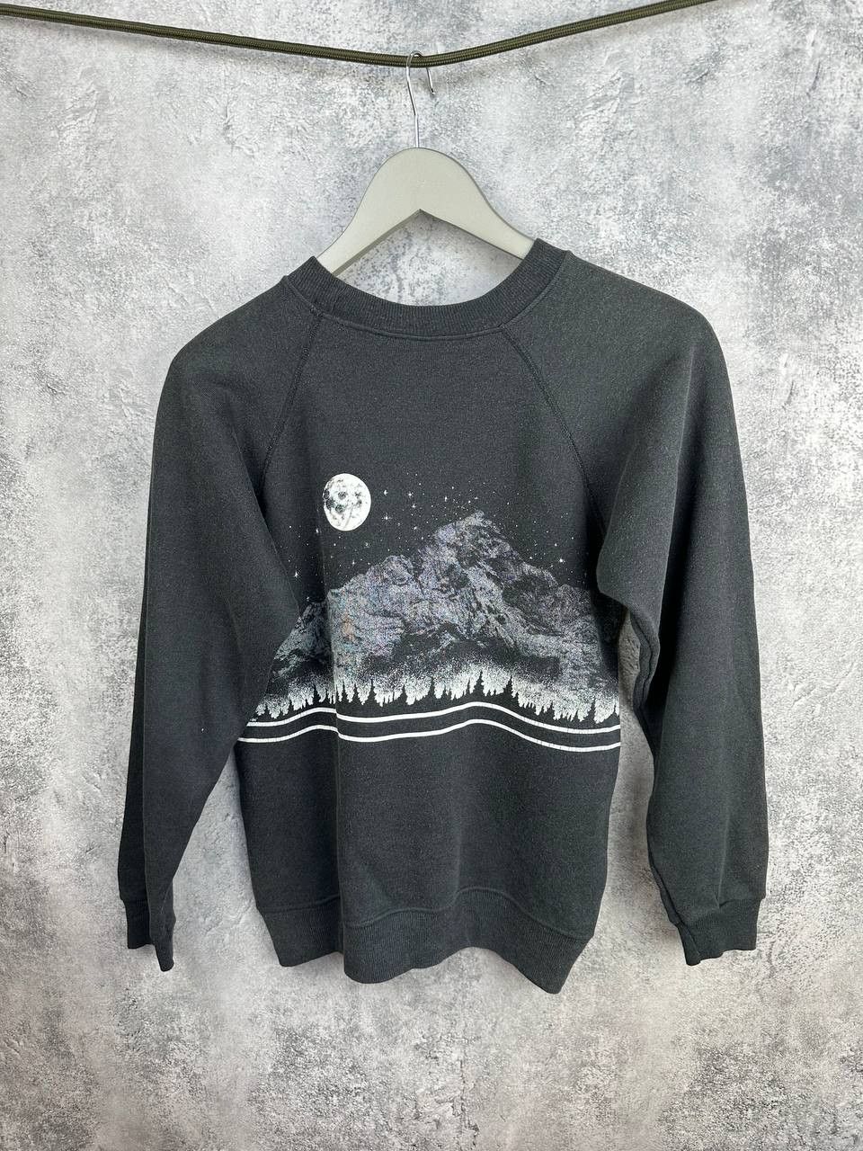 Hanes Vintage 80s Hanes Telluride Graphic Sweatshirt Moon Mountain Size US S / EU 44-46 / 1 - 2 Thumbnail