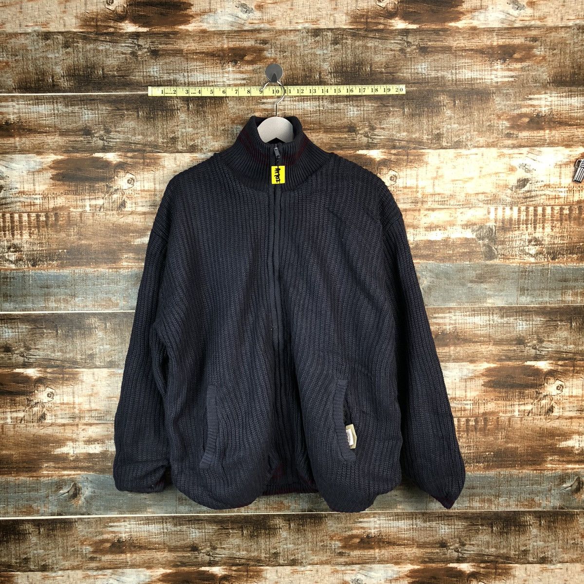 Japanese Brand Resal Work Black knitwear sweater vintage #A1702 Size US M / EU 48-50 / 2 - 1 Thumbnail