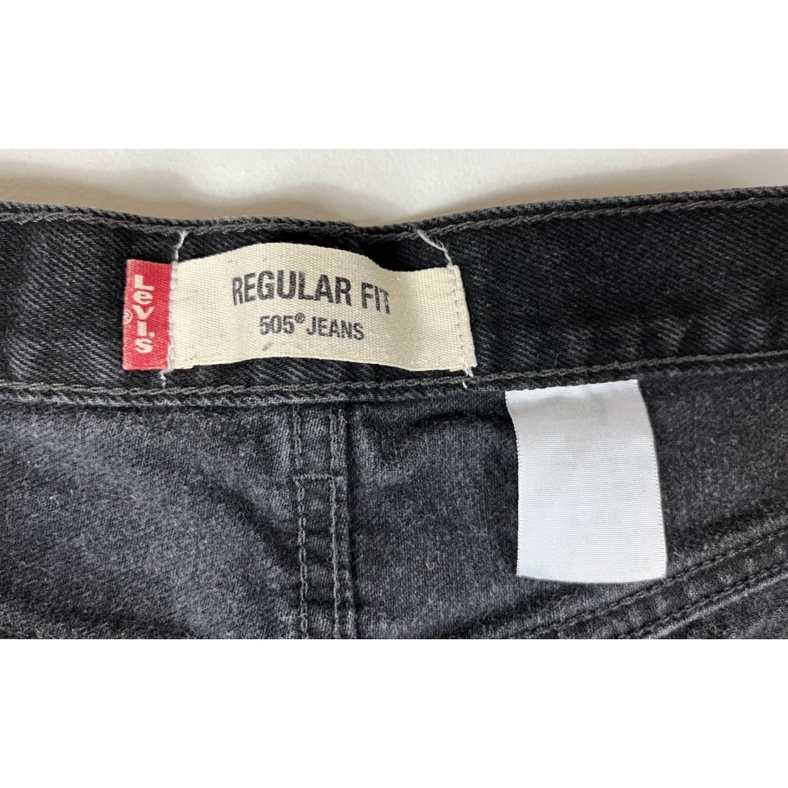 Levi's VINTAGE Levi's 505 Jeans Regular Straight Black Sz 33x34 Mens Jeans Size US 30 / EU 46 - 7 Thumbnail